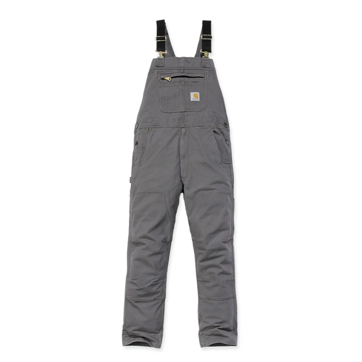 Carhartt 102987 -  Salopette - Homme - En Toile Extensible Légère - W34/L30 - gravel-image