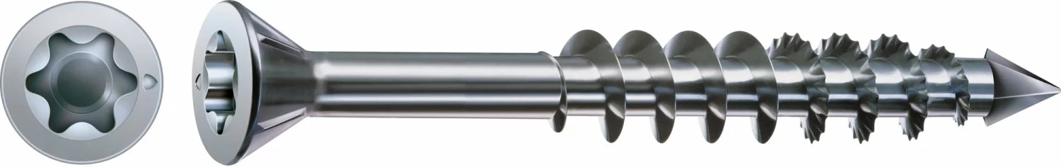 SPAX 441010350503 - SPAX-M, 3,5 x 50 mm, 200 pièces, Filetage partiel, Tête fraisée, T-STAR plus T15, Pointe CUT, WIROX-image