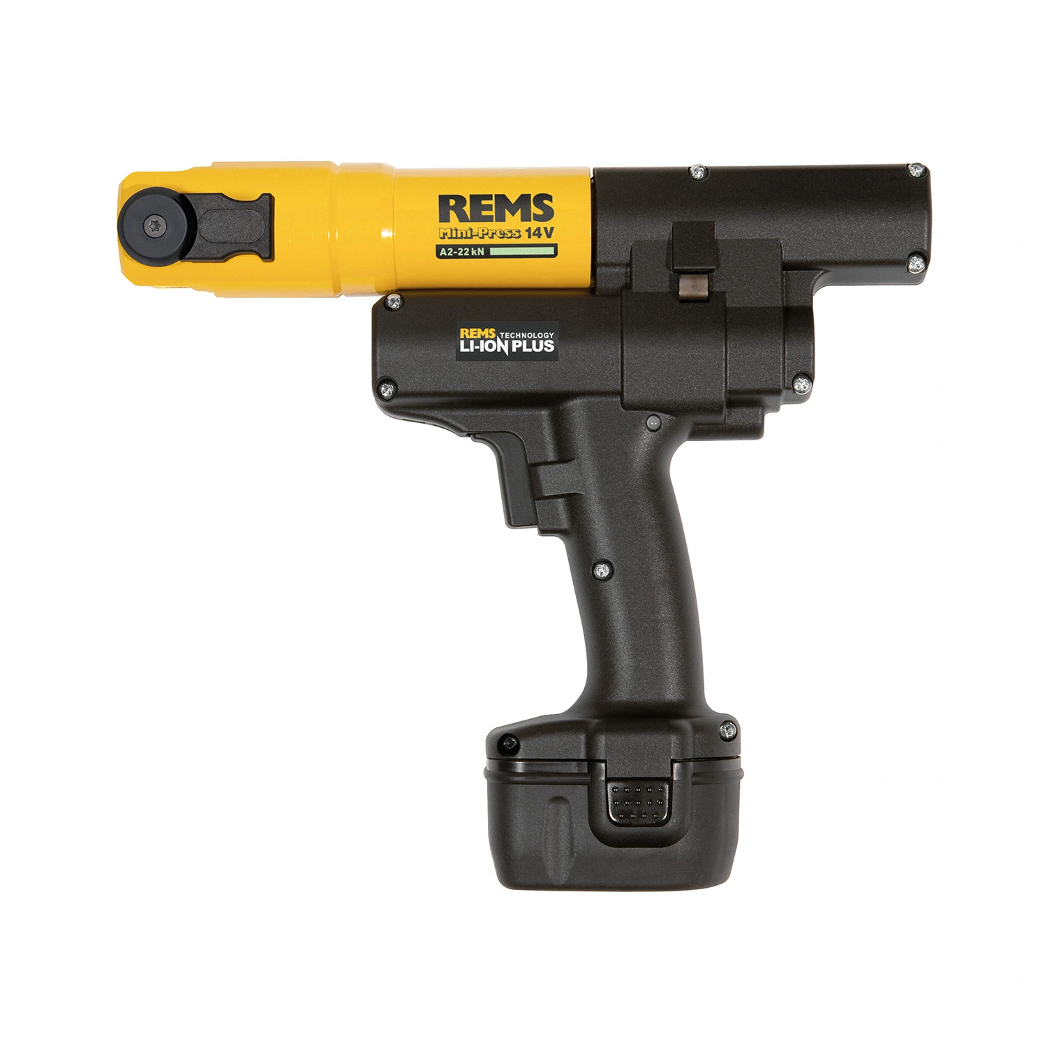 REMS 578018R220 Mini-Press ACC 14V accu perstang set (1x 1.5Ah accu) incl. V bekken - 15-22-28mm