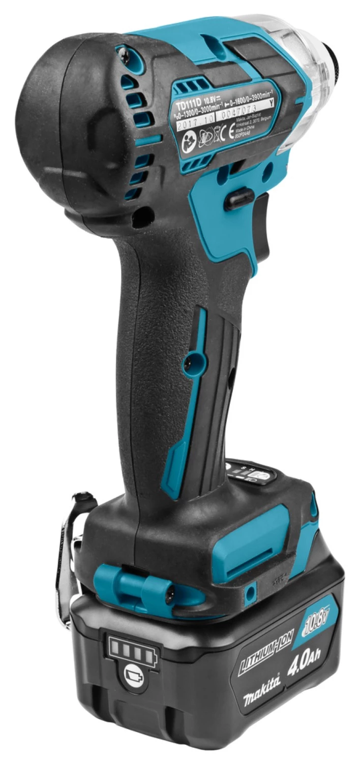 Visseuse à percussion sans-fil Makita TD111DSMJ - 10,8V Li-ion - 2 batteries 4,0 Ah - MAKPAC - Brushless-image
