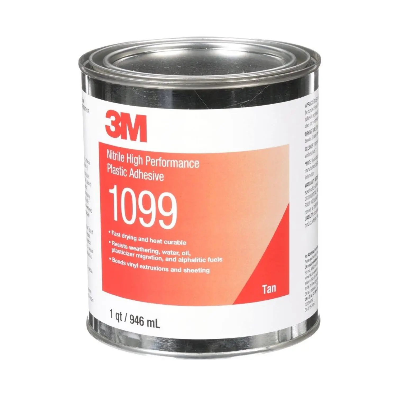 3M Colle nitrile haute performance pour plastique 1099 - Jaune - 1 L