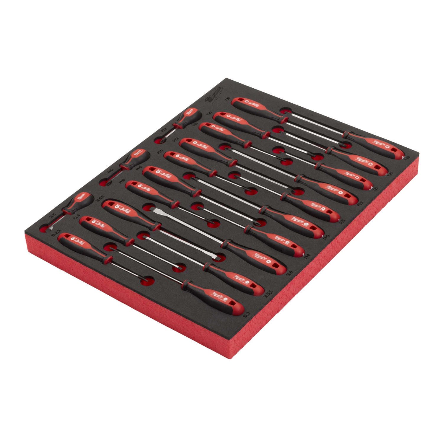 Milwaukee 4932479830 Jeu de tournevis à trois lobes pour incrustation en mousse-image