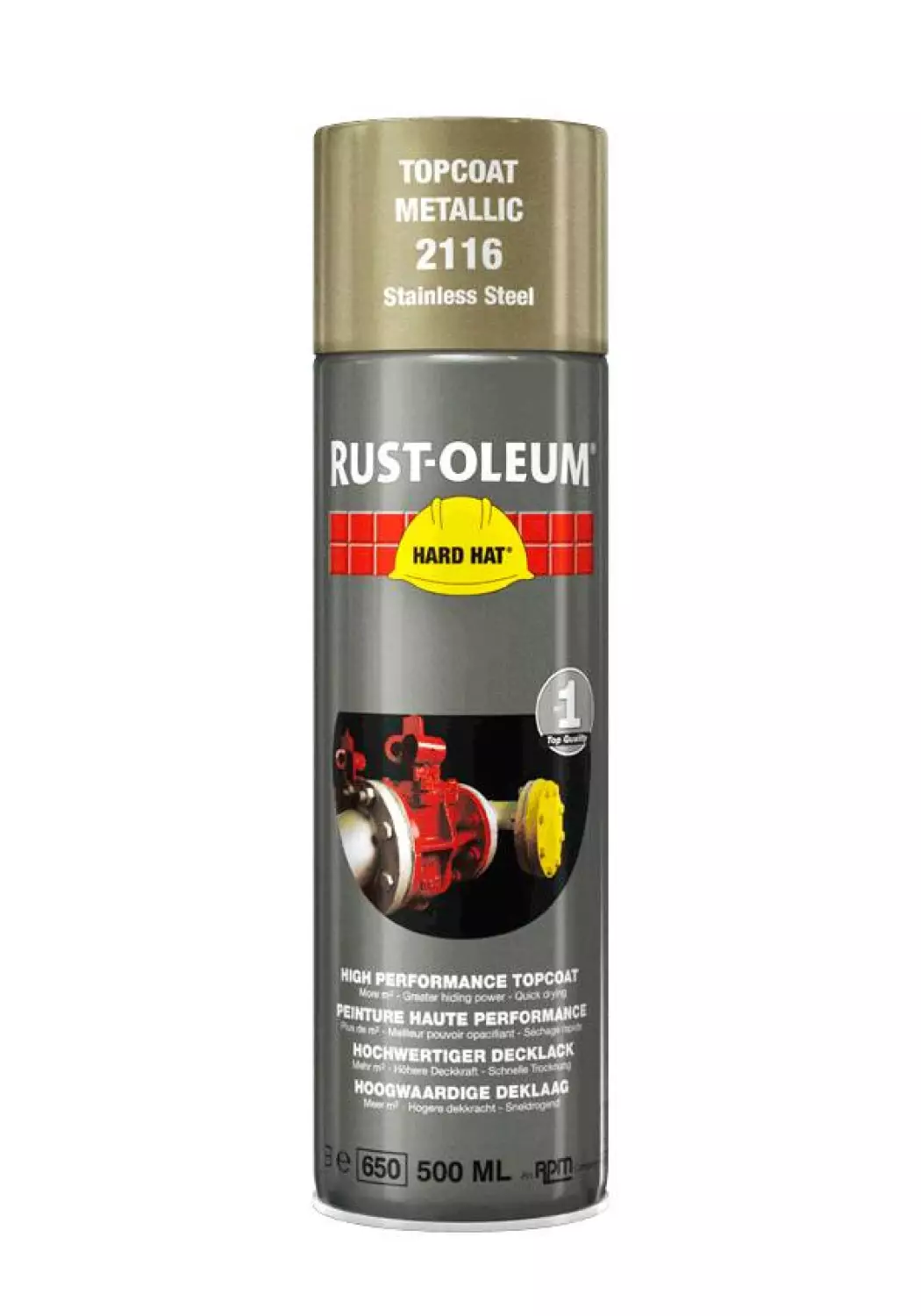 Rust-Oleum Hard Hat 2116 - roestvrijstaal - 0,5L-image