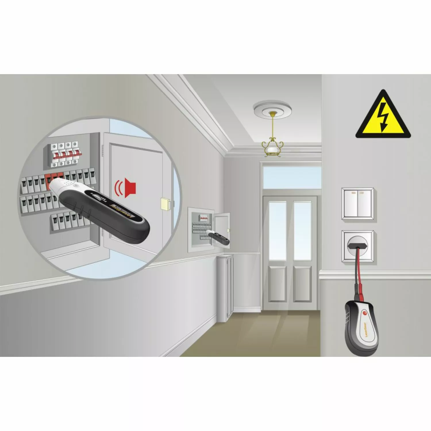 Laserliner AC-Tracer Leidingzoekerset in koffer-image