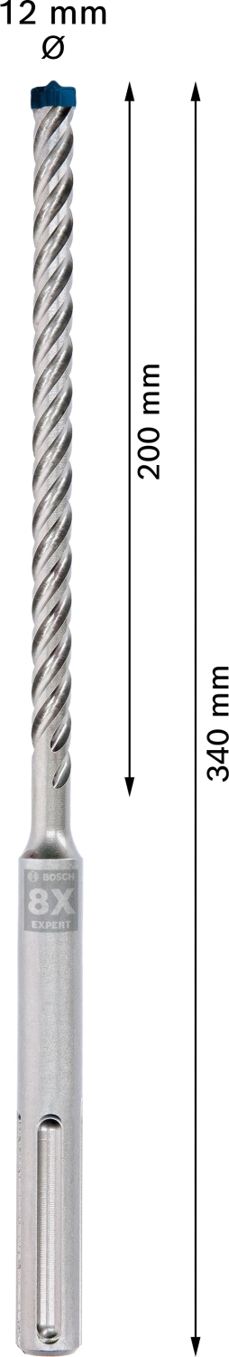Bosch 2608900201 Perceuse à percussion SDS max-8X 12x200x340mm-image