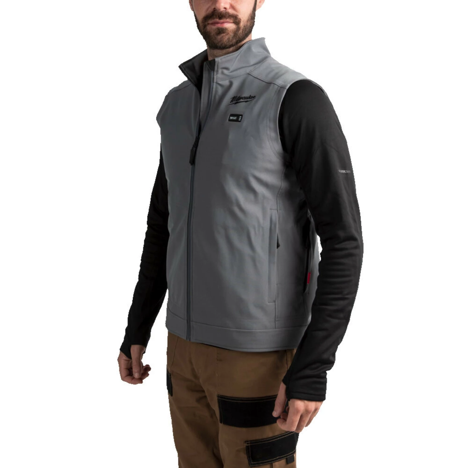 Milwaukee M12 HVGREY1-0 (XXXL) Heated Toughshell Vest grijs