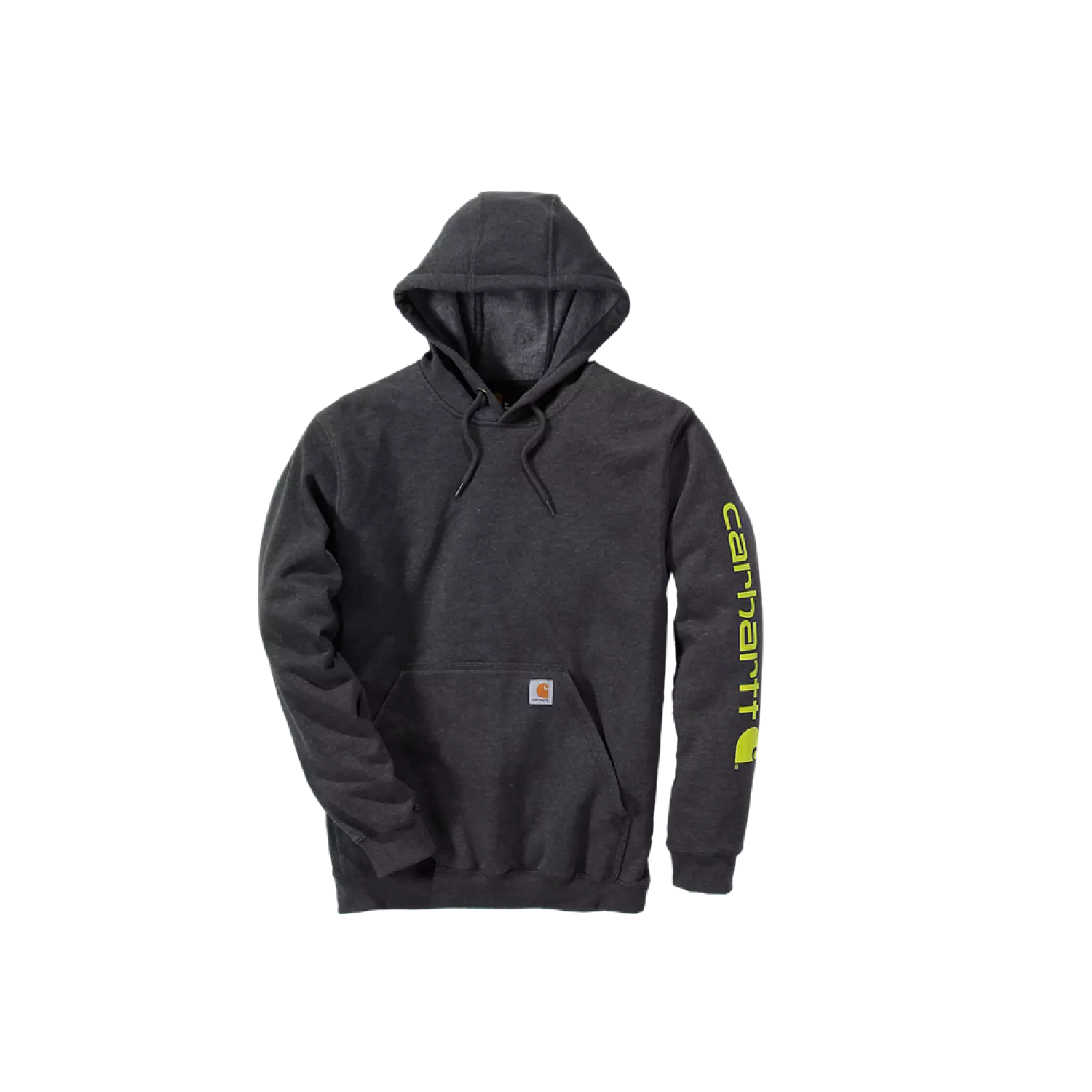 Carhartt Sleeve Logo Hooded Sweatshirt Carbon Heather - XS-image