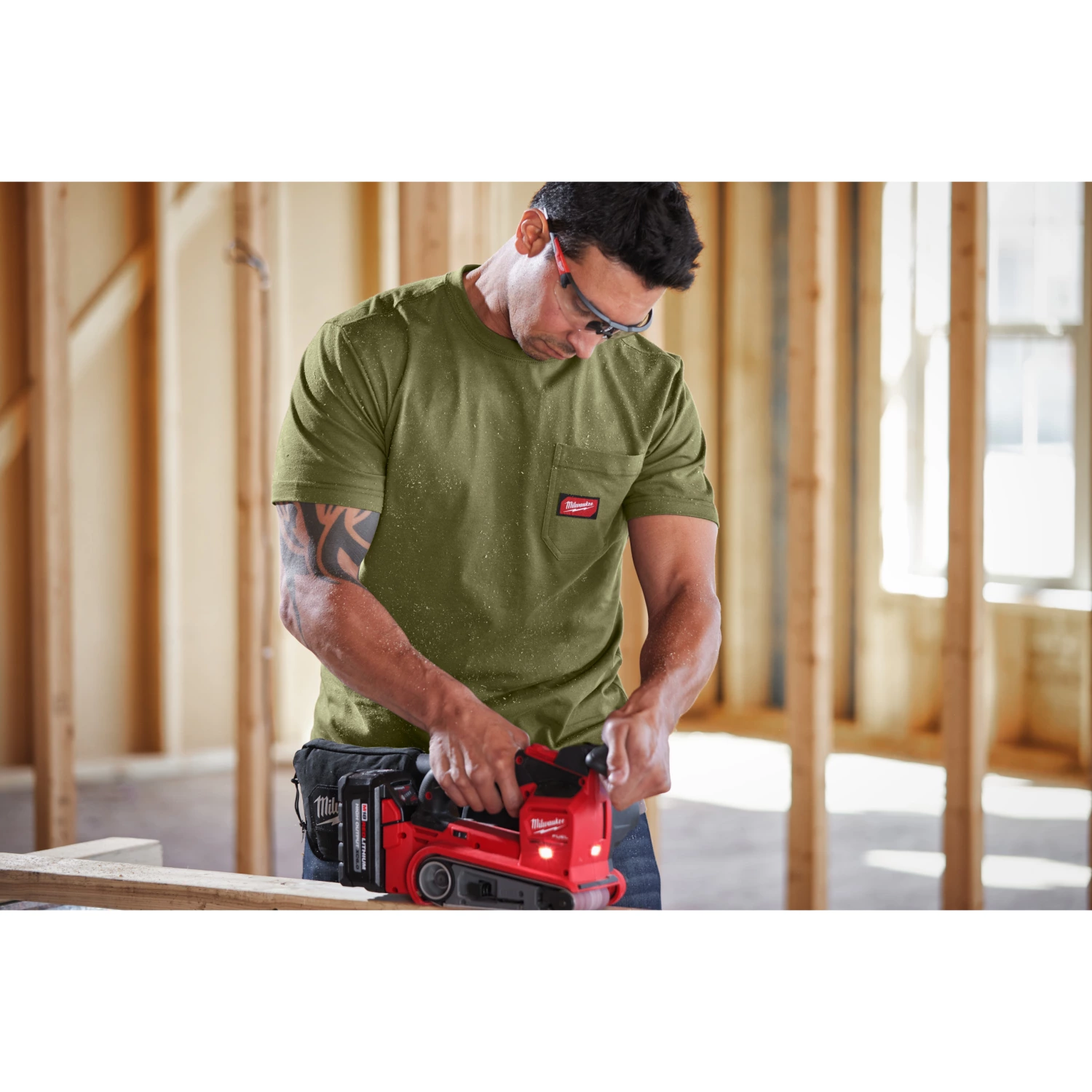 Milwaukee T-shirt de travail - vert - XXL-image