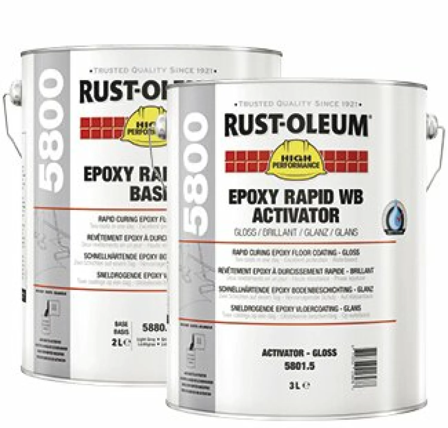 Rust-Oleum 5800 Epoxy Rapid WB mat - Ral 7035 lichtgrijs - 5L-image