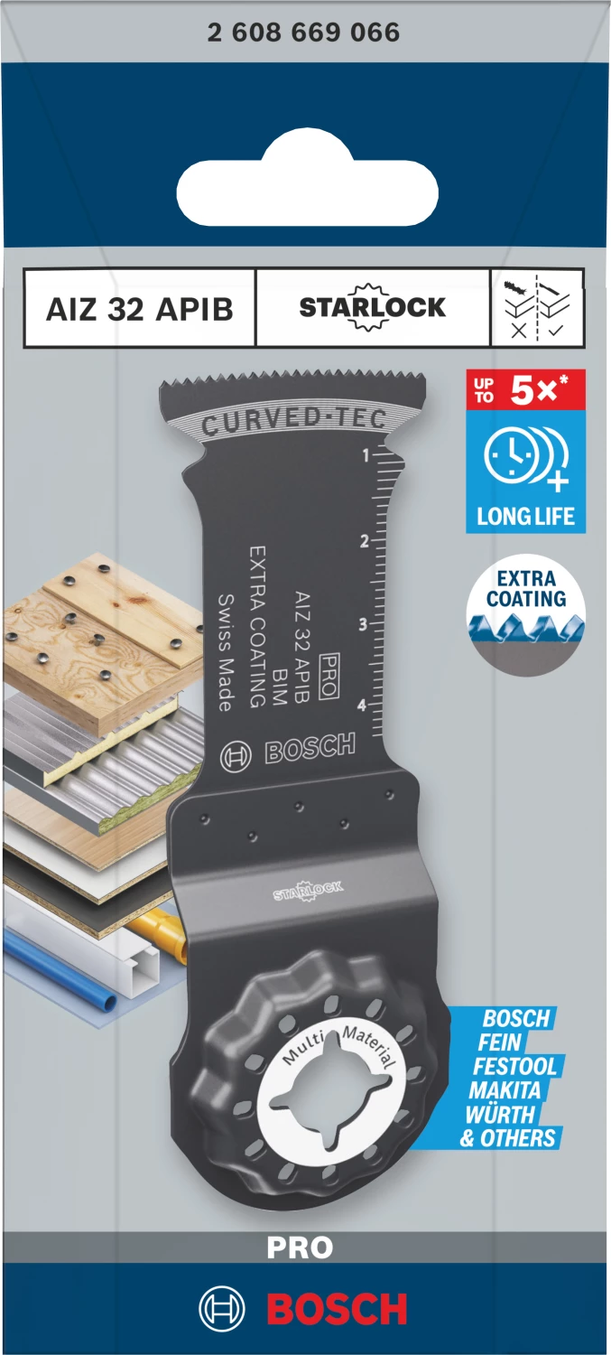Bosch 2608669066 PRO / AIZ 32 APIB BIM lame de scie circulaire - 50 x 32 mm - Bois et métal (1 pièce)-image