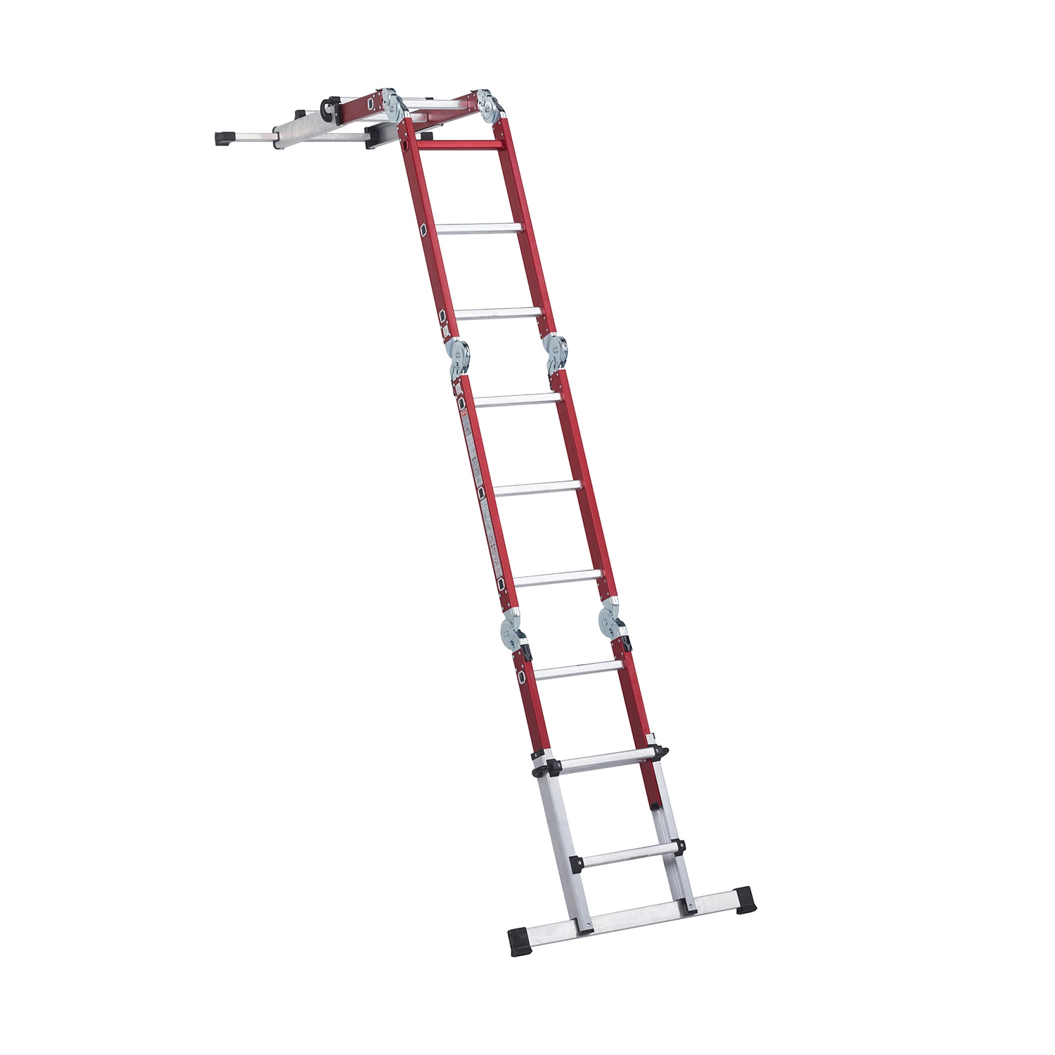 Altrex Varitrex-Do-it-All Telescopische Vouwladder - Aluminium - 4 x 3 sporten - max. werkhoogte 4,25m - met stabiliteitsbalk-image