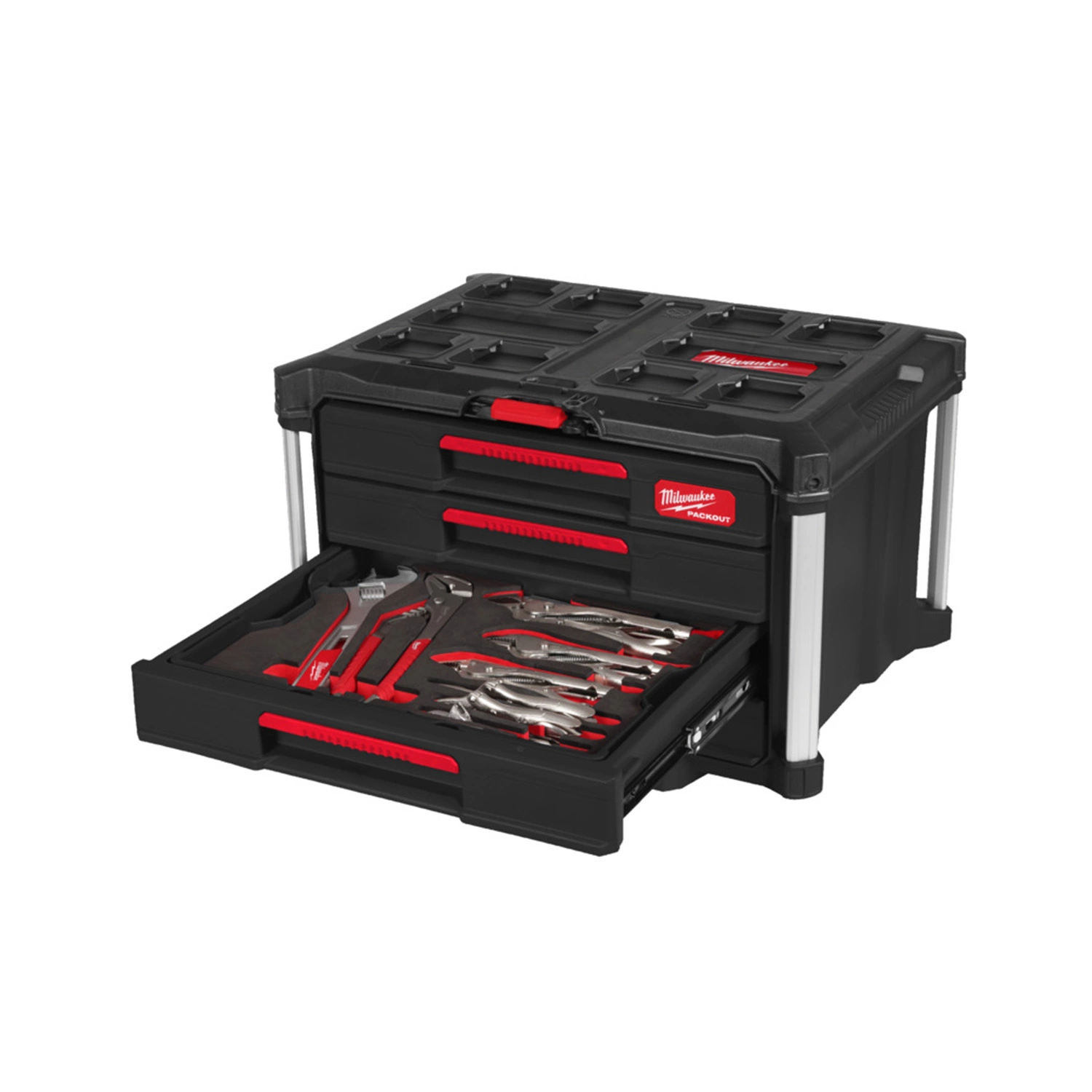 Milwaukee 4932501866 PACKOUT™ Gereedschapset in gereedschapskoffer - 76-delig-image