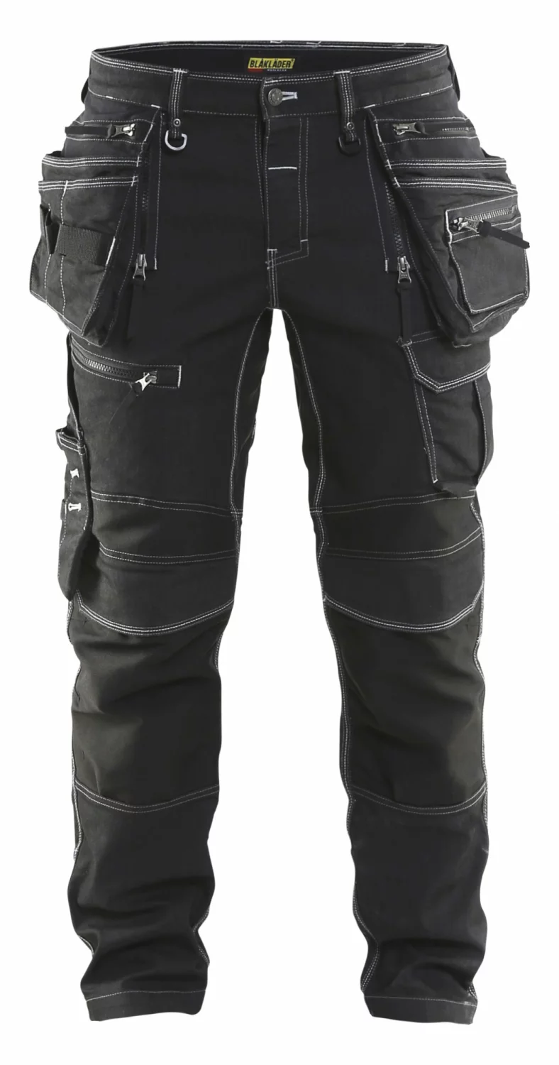 Blåkläder X1900 Werkbroek Denim Stretch 1990 - Zwart - Maat 46 (S)-image