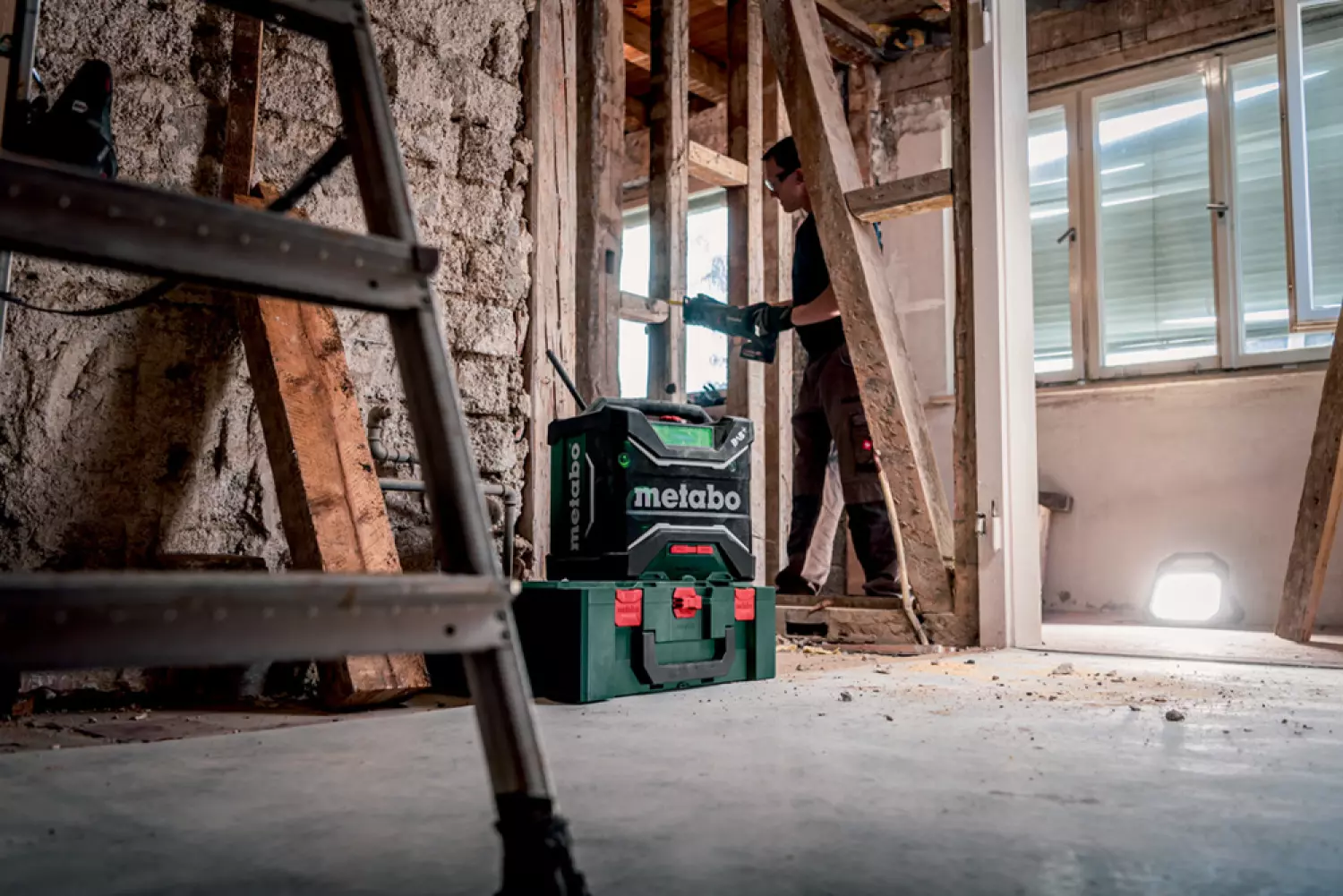 Metabo RC 12-18 BT DAB+ 12V / 18V Li-ion accu bouwradio met bluetooth - werkt op netstroom & accu-image