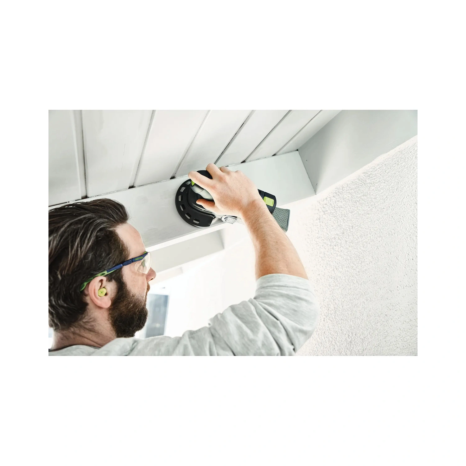 Festool ETSC 125 3,0 I-Set, kit de ponceuse excentrique sans fil (2 x 3 Ah et adaptateur) dans un Systainer - 18 V - 125 mm