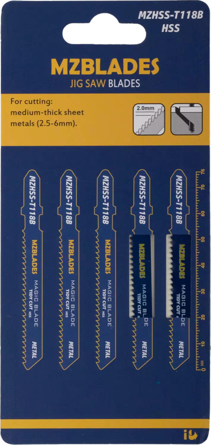 Multizaag MZHSS-T118B Decoupeerzaagblad Metaal - 5 stuks-image