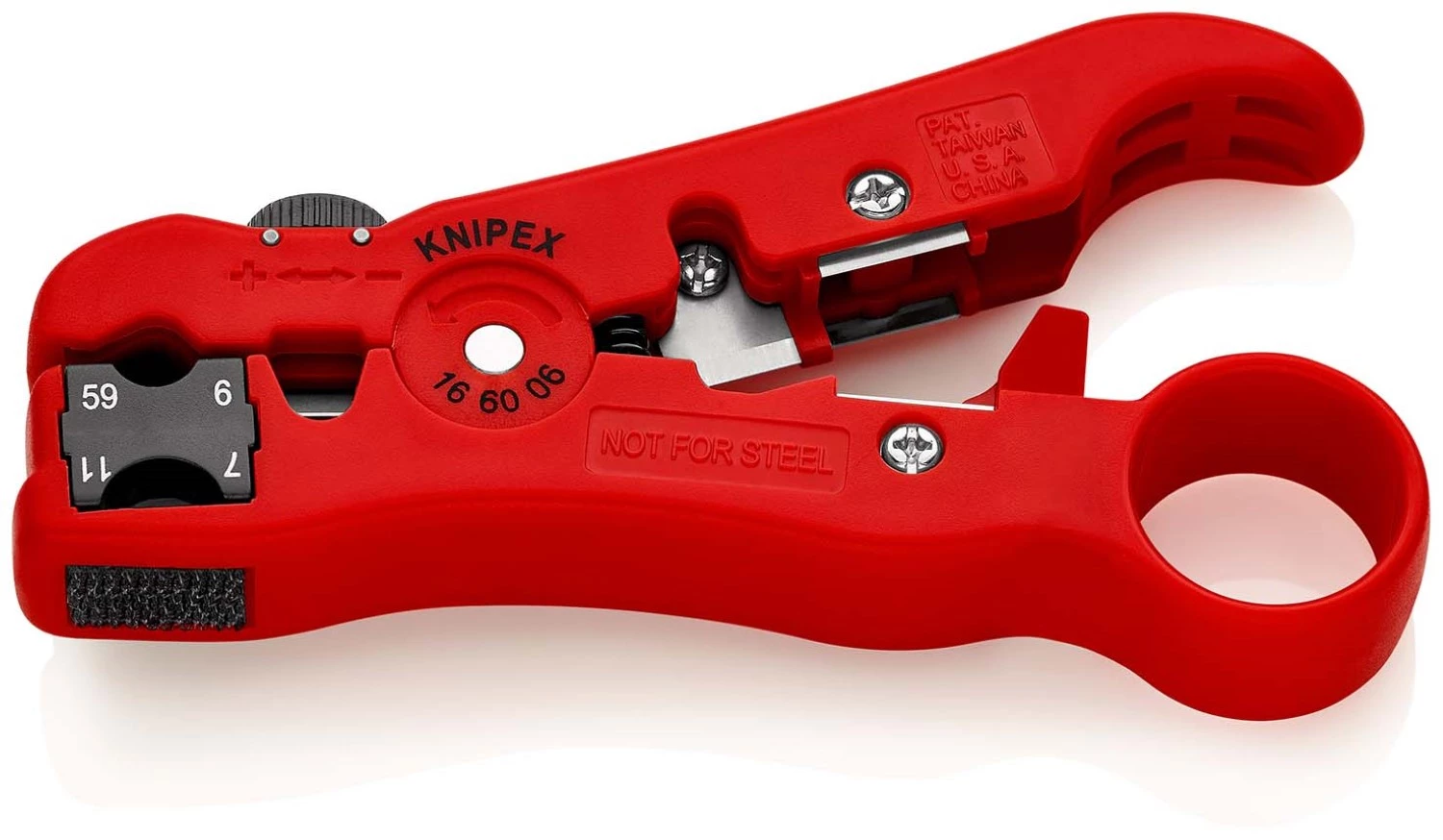 Knipex 16 60 06 SB Kabelstripper voor Coax- en datakabel-image