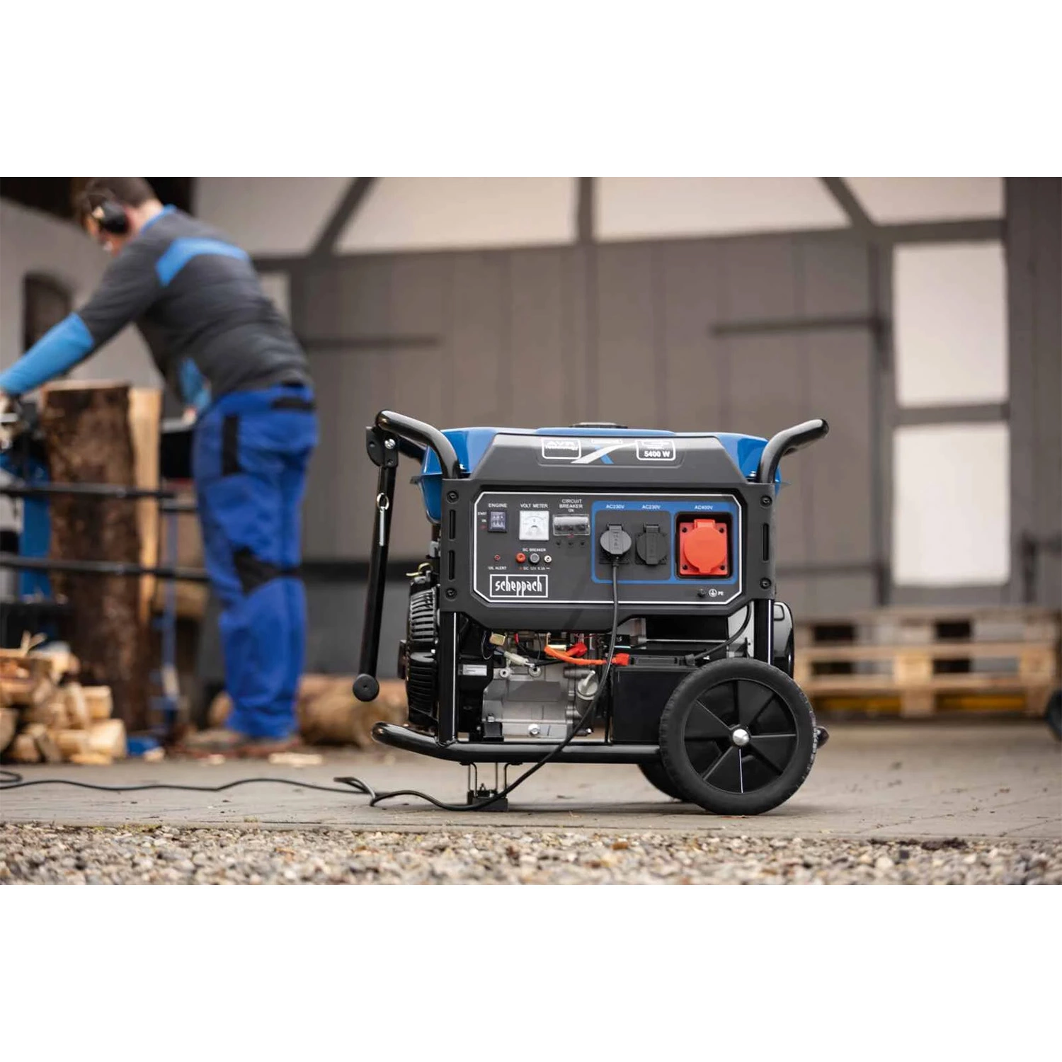 Scheppach SG7100x Générateur électrique à essence - 5,5 kW-image