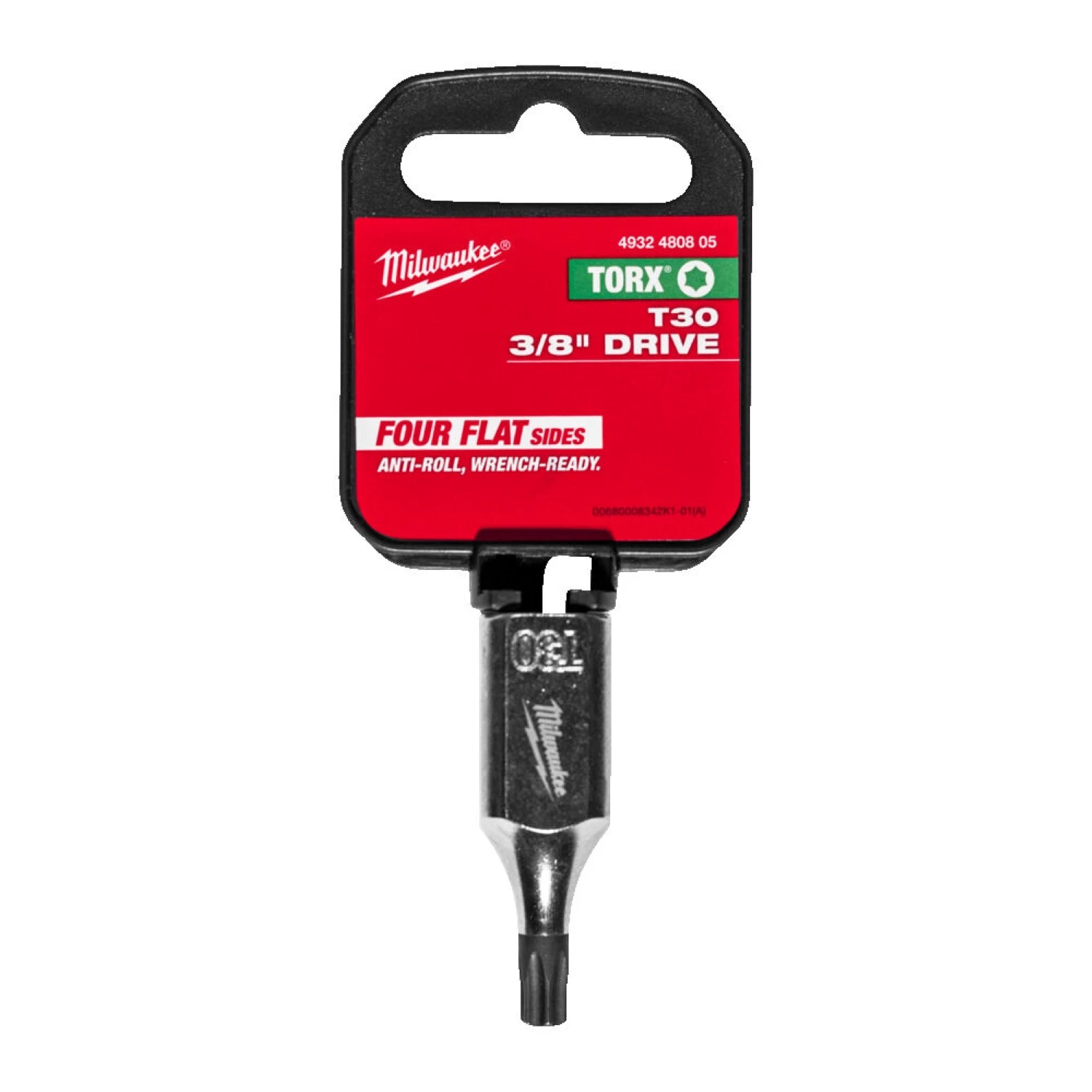 Milwaukee 4932480805 Douille à embout - 3/8" FOUR FLAT - Torx 30