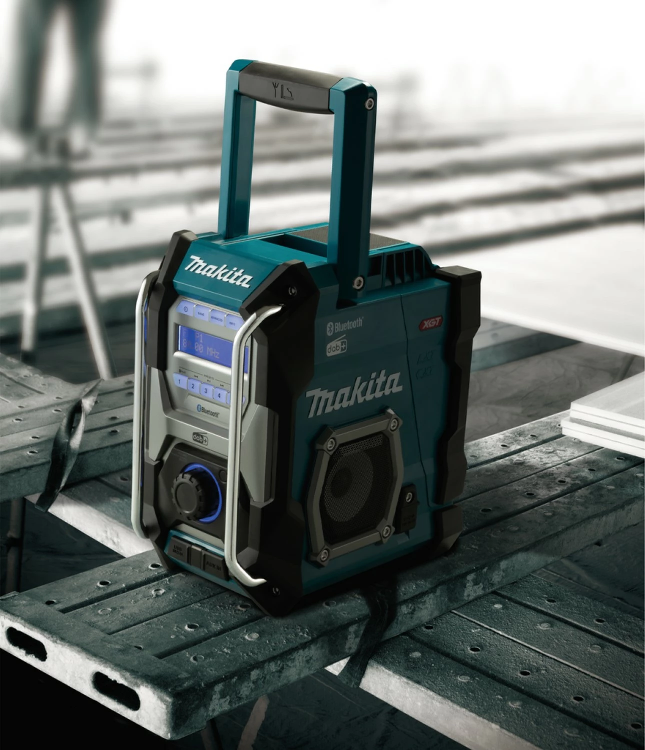 Makita MR004GZ 14,4/18/40 V Li-Ion batterie radio de chantier - FM/AM - DAB+ - Bluetooth - 230 V-image