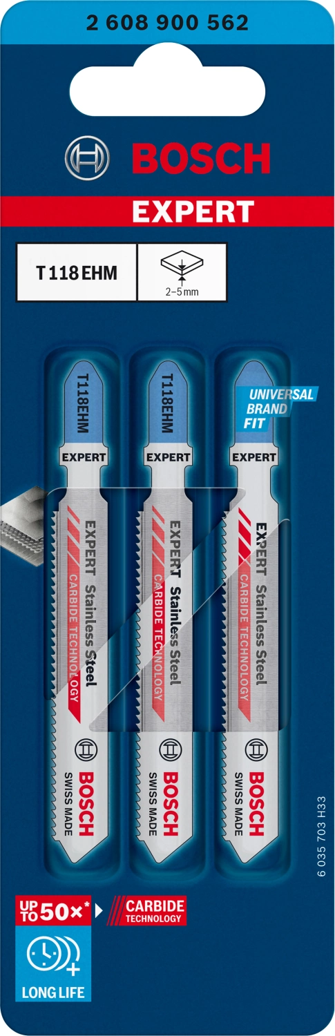 Bosch T118EHM EXPERT decoupeerzaagblad voor medium-thick metal (3st)-image