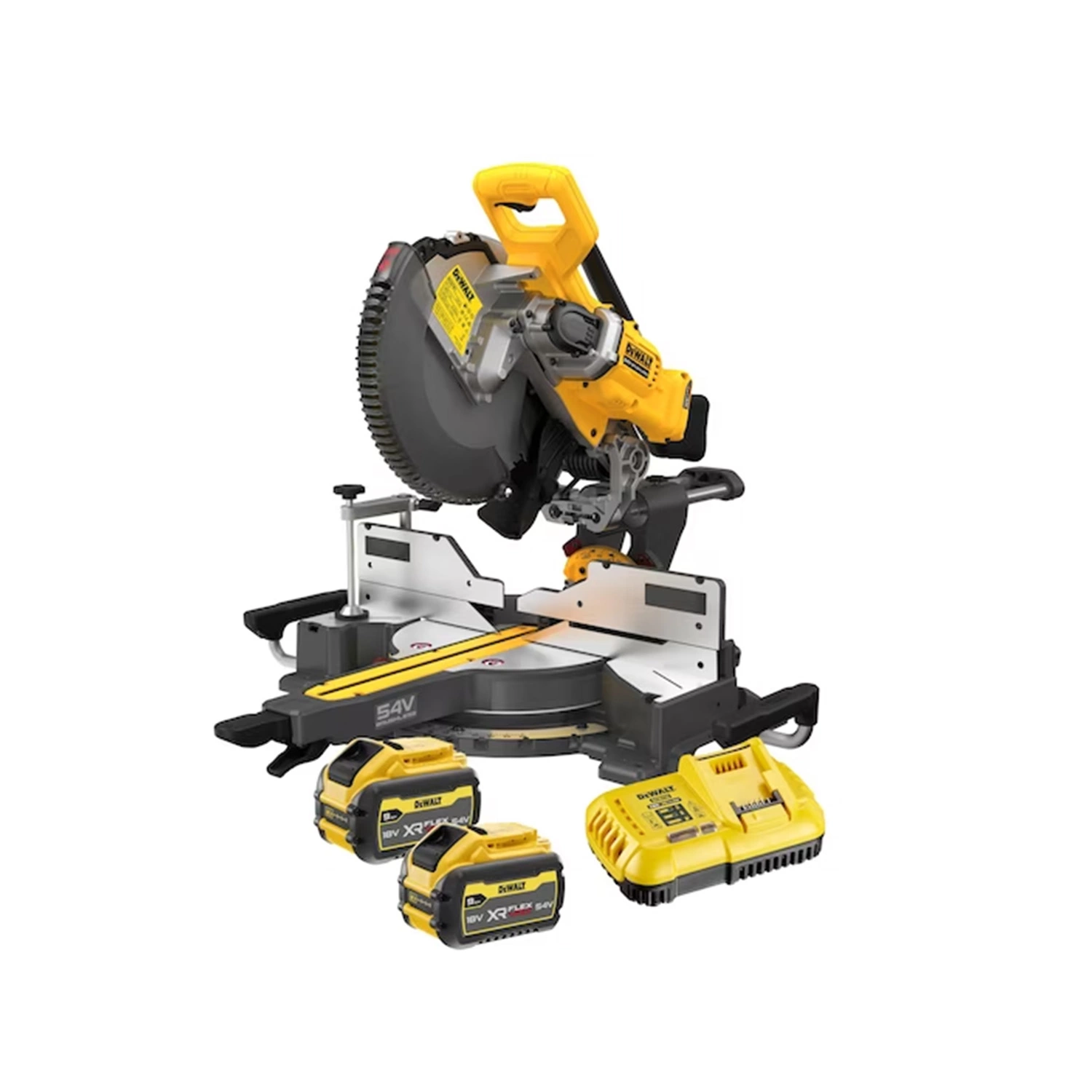 DeWALT DCS781X2-QW 18V / 54V Li-ion XR FlexVolt accu Afkort- en verstekzaagmachine set (2x 9.0Ah) - 305mm - koolborstelloos-image