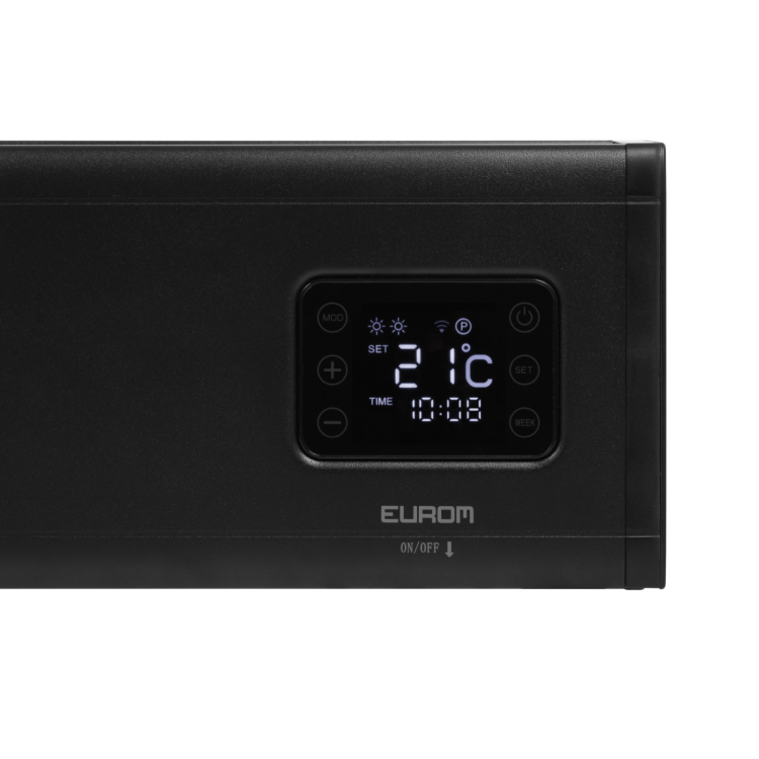 EUROM Alutherm Baseboard 2500 Wifi Black Convectorkachel - 2500W - 100m3-image