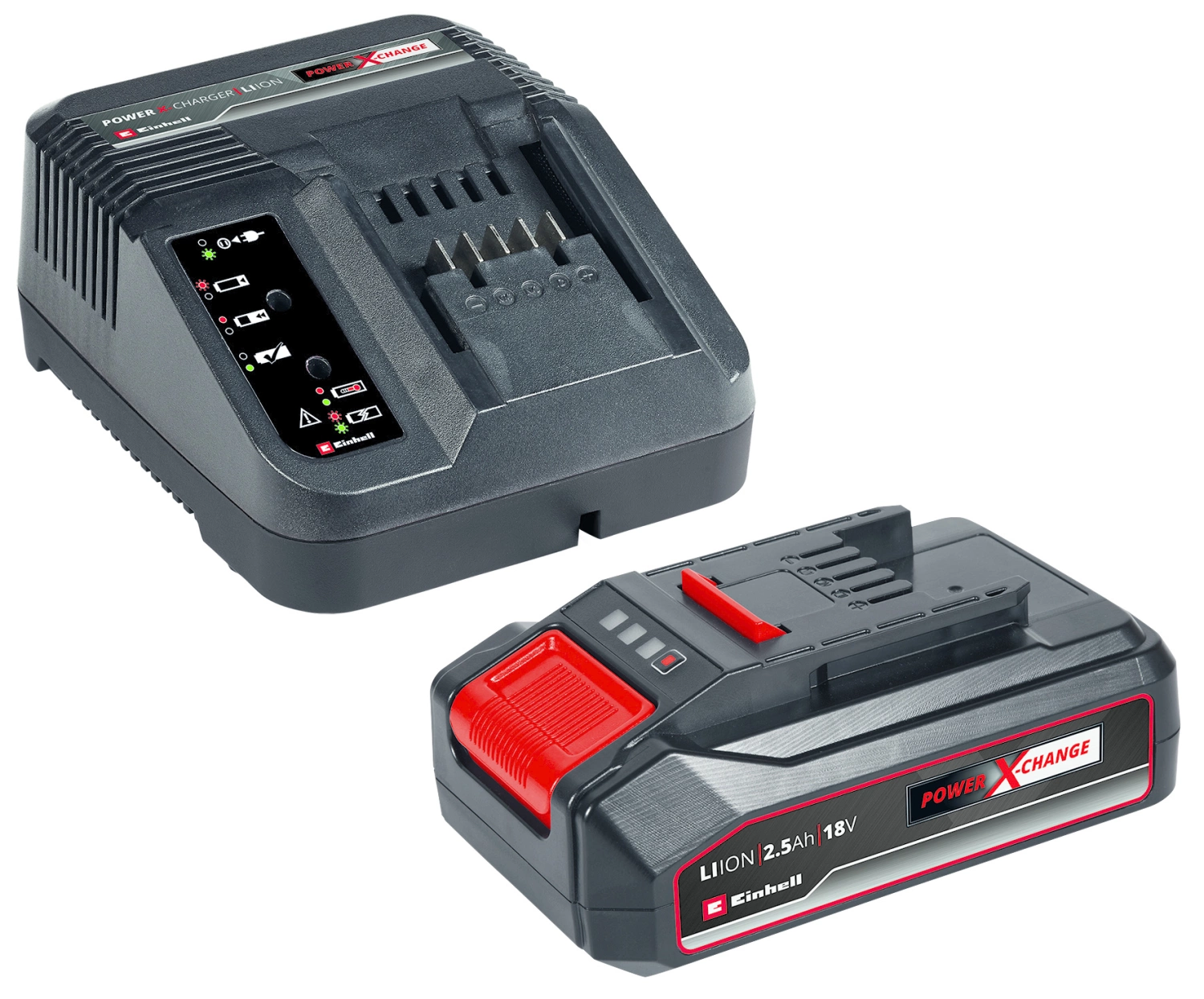 Einhell - Kit chargeur Power-X-Change 18V Li-Ion + Batterie (1x 2.5Ah)-image