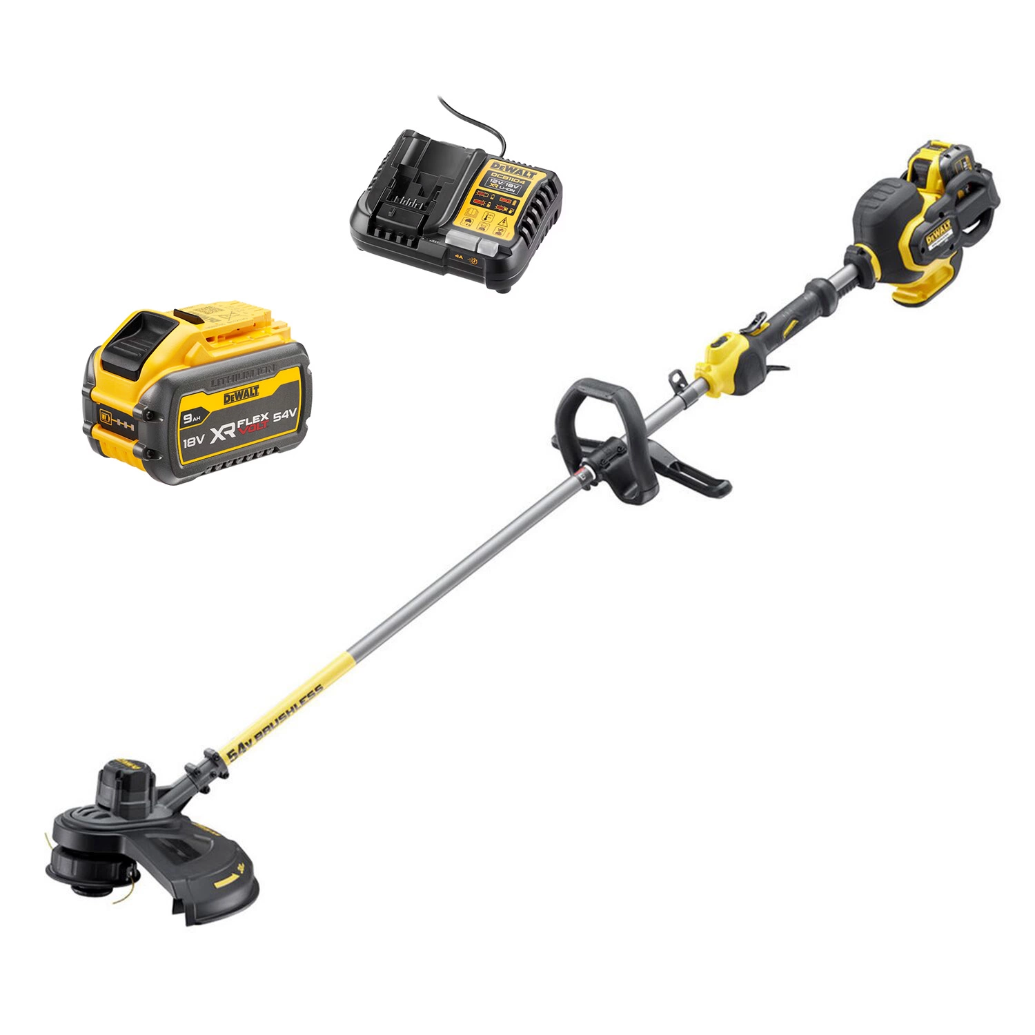 DeWALT DCM571X1 54V XR FLEXVOLT Li-Ion accu grastrimmer / bosmaaier set (1x 9,0Ah accu)-image
