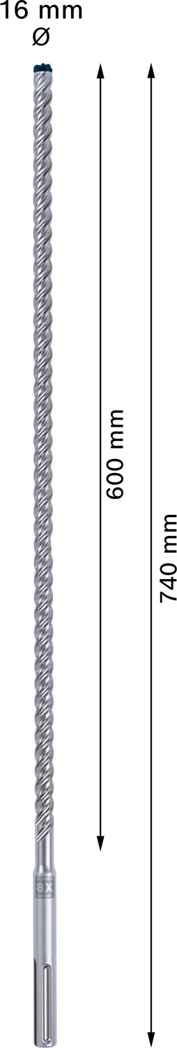 Bosch 2608900216 EXPERT Hamerboor SDS Max-8X - 16x600x740mm-image