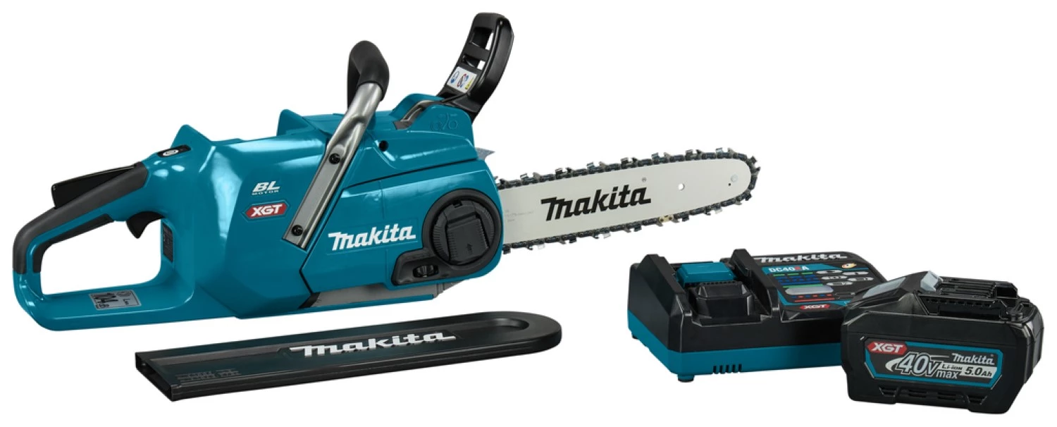 Makita UC014GT101 XGT 40 V Max set de Tronçonneuses (1x 5.0Ah) - 30 cm - sans balais-image