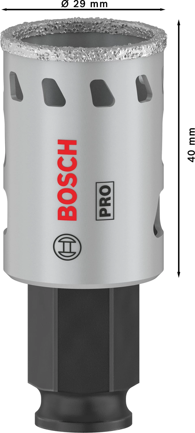 Bosch 2608901556 Scie cloche diamantée PRO Tile PC Plus pour carrelage - 29 mm-image
