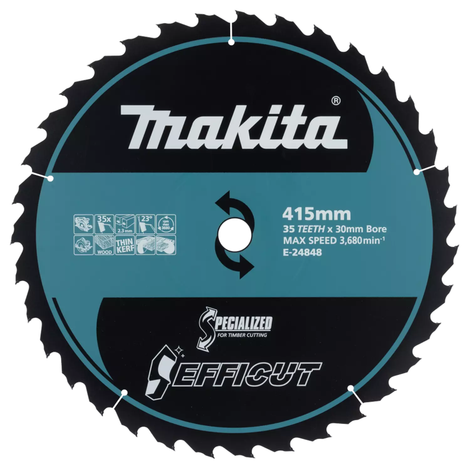 Makita E-24848 lame de scie - 415 x 30 x 35T - Bois-image
