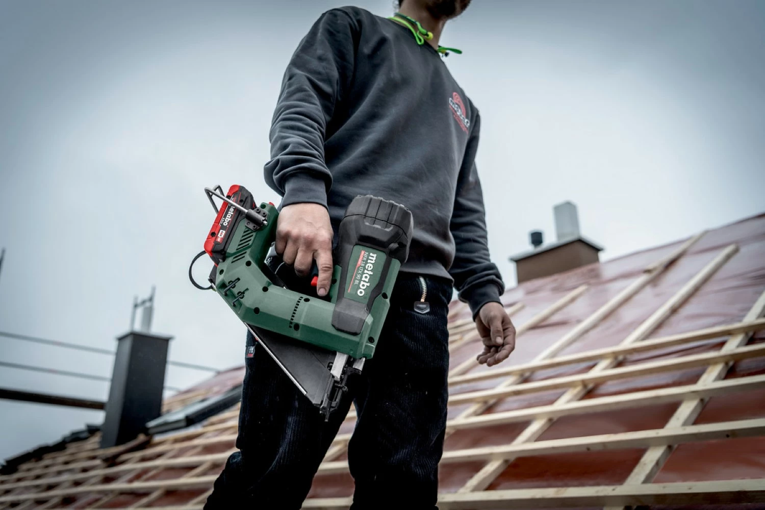 Metabo NFR 18 LTX 90 BL 18V Accu tacker set (2x 4.0Ah accu) in metaBOX - 50-90mm-image