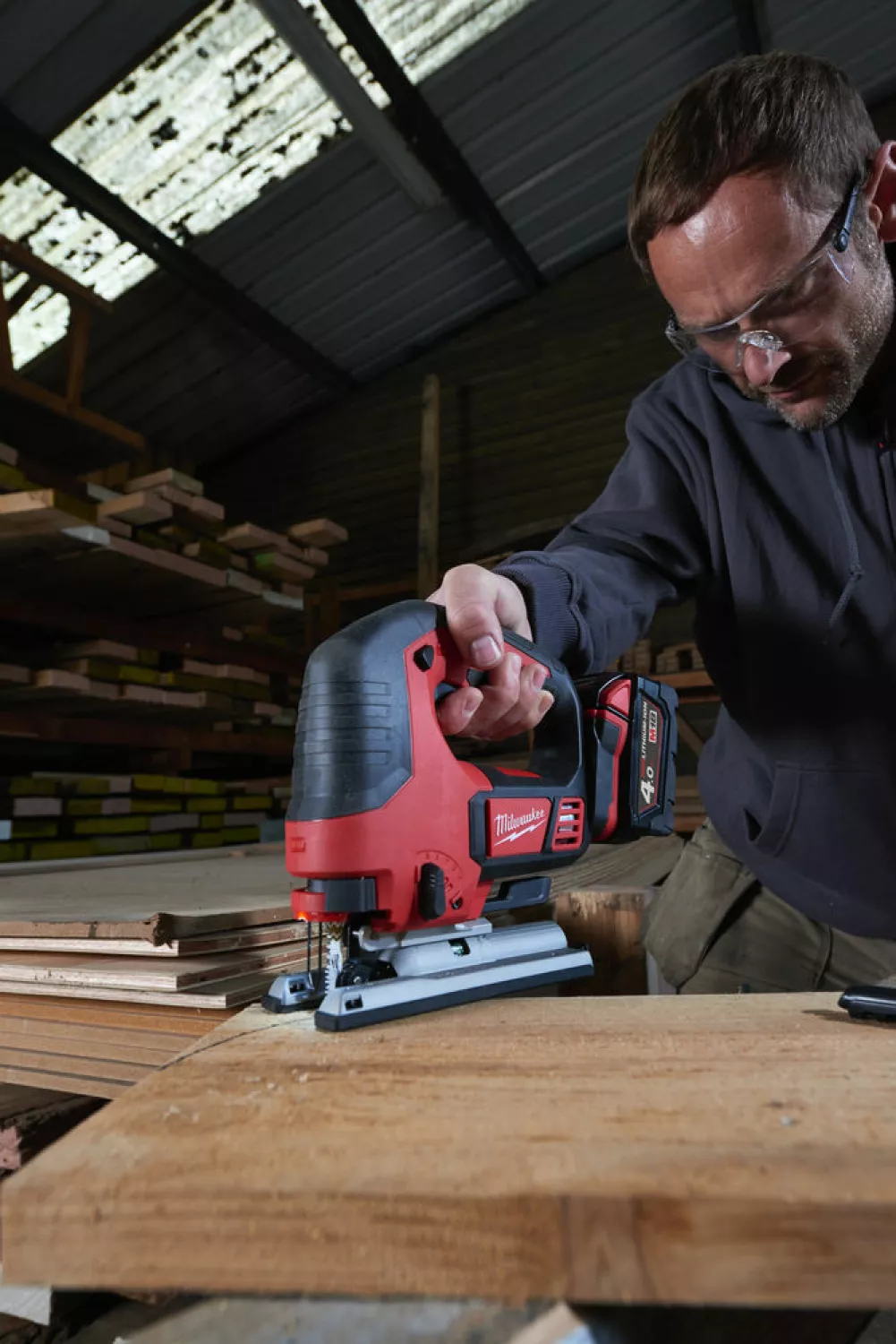 Milwaukee M18 BJS-0 18 V Li-Ion Scie sauteuse sans fil - Poignée en D - Vitesse variable-image