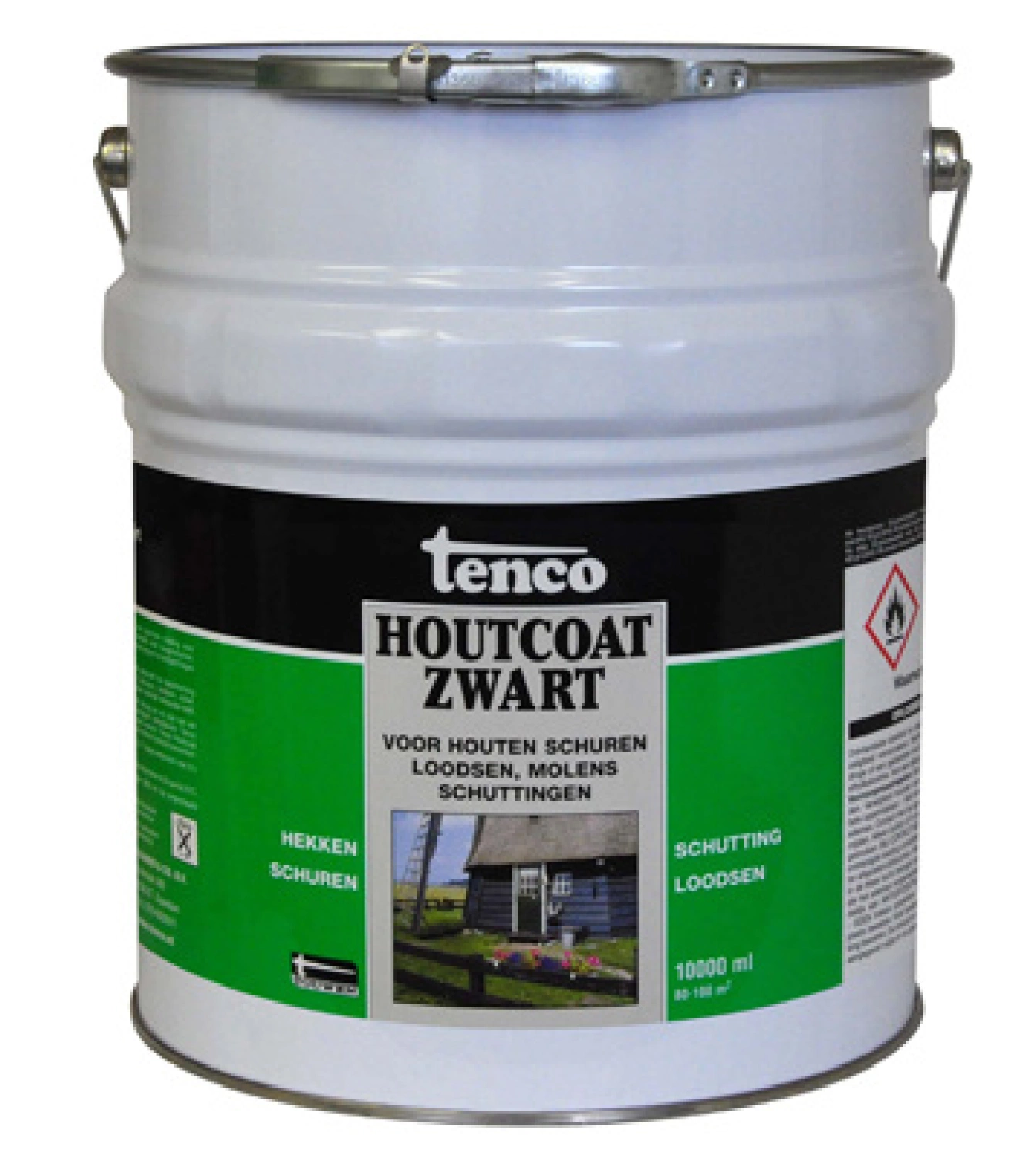 Tenco Houtcoat Teervrij - 10L - zwart-image