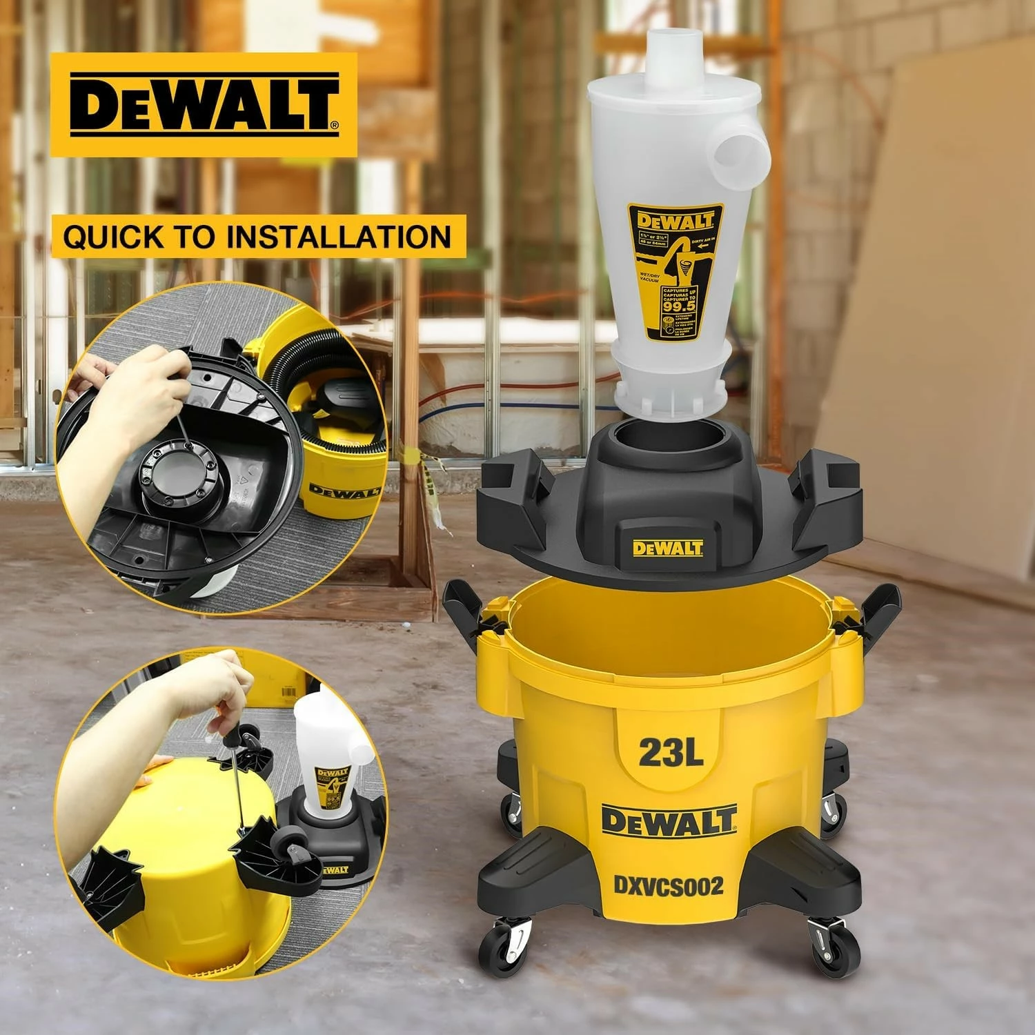 DeWALT DXVCS002 Pré-séparateur - 23L-image