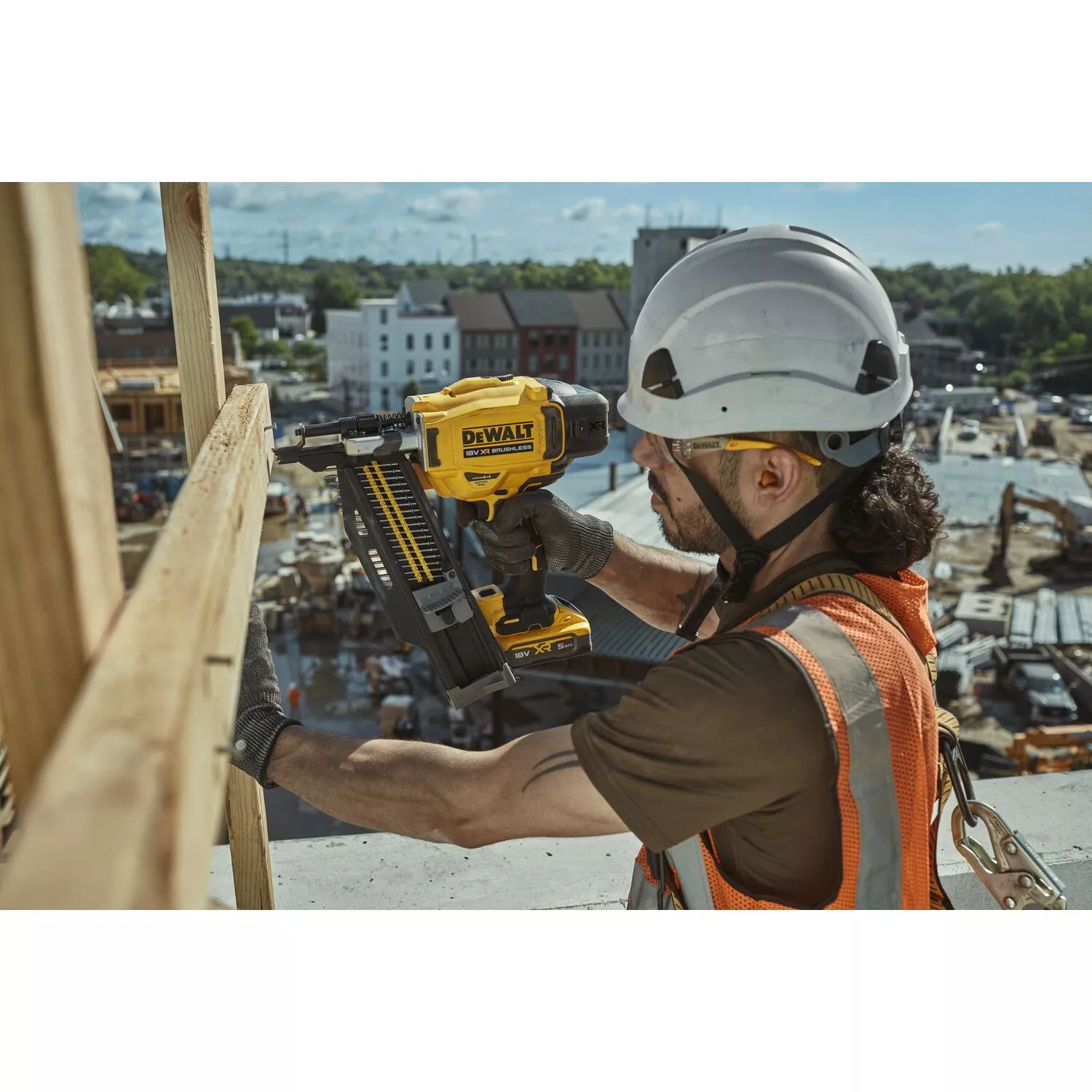 DeWALT DCN910N-XJ Agrafeuse de chantier sans fil 18 V XR 57/70 mm - (8D) 76/89 mm - (16D) 2,8 x 60 mm-image