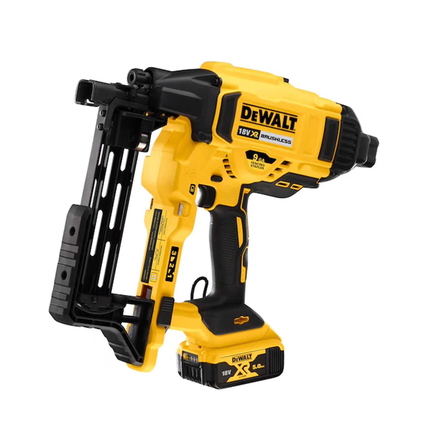 DeWALT DCFS950P2-QW 18V Li-ion accu hekwerktacker set (2x 5.0Ah accu) in koffer - 9Ga - 40/45/50mm-image