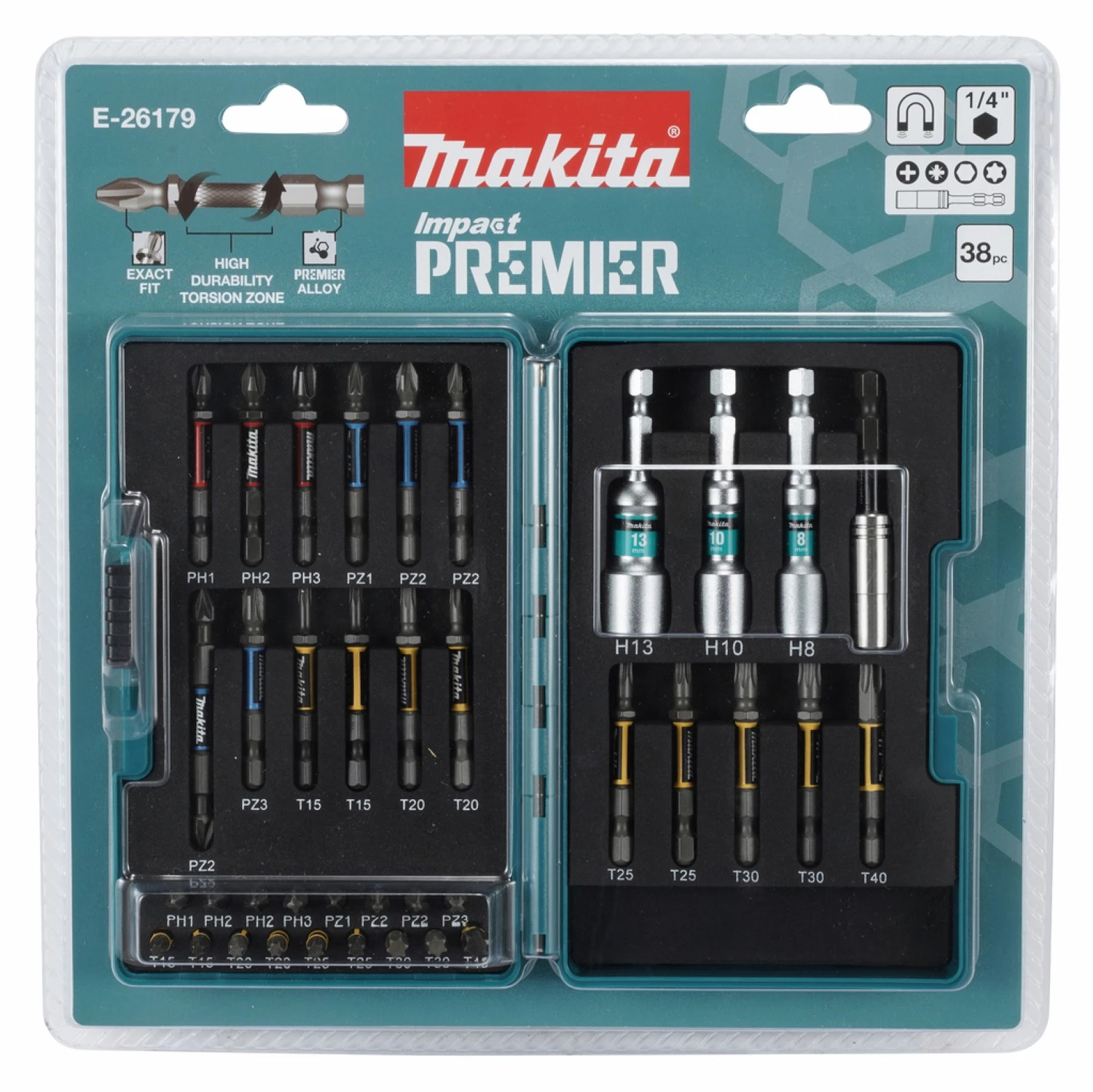 Makita E-26179 Kit de 31 embouts de vissage à percussion-image