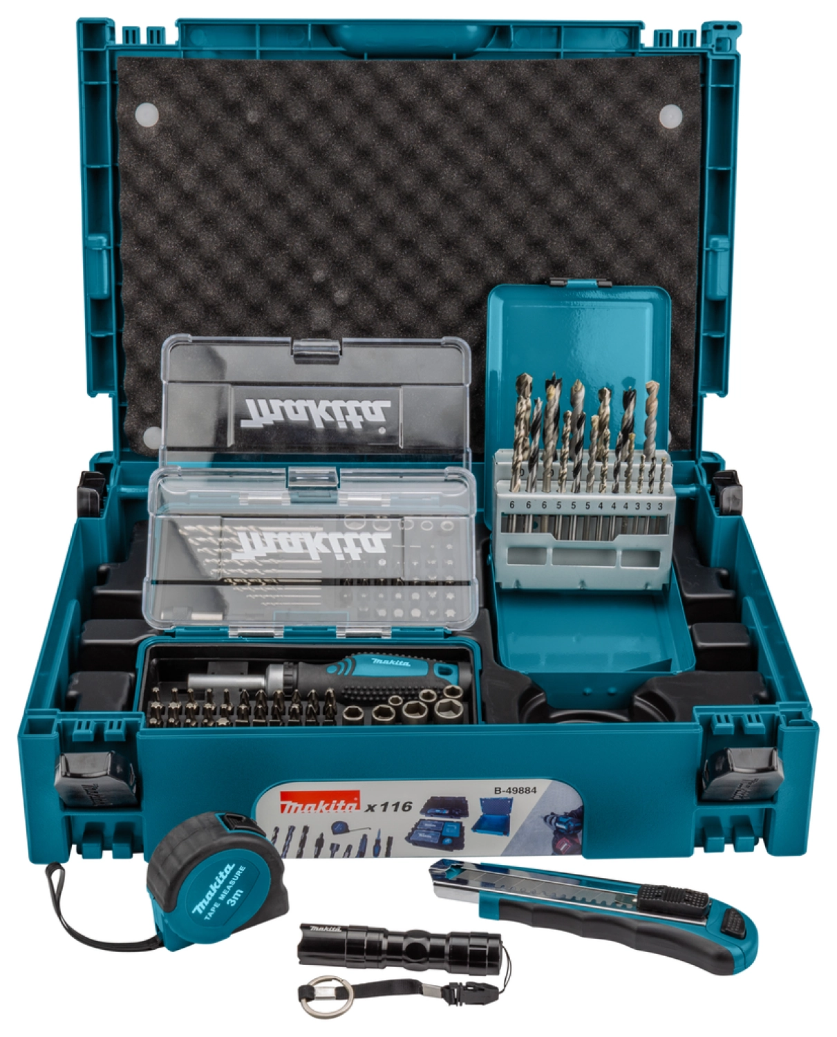 Makita B-49884 116-delige boor- & bitset in Mbox-image