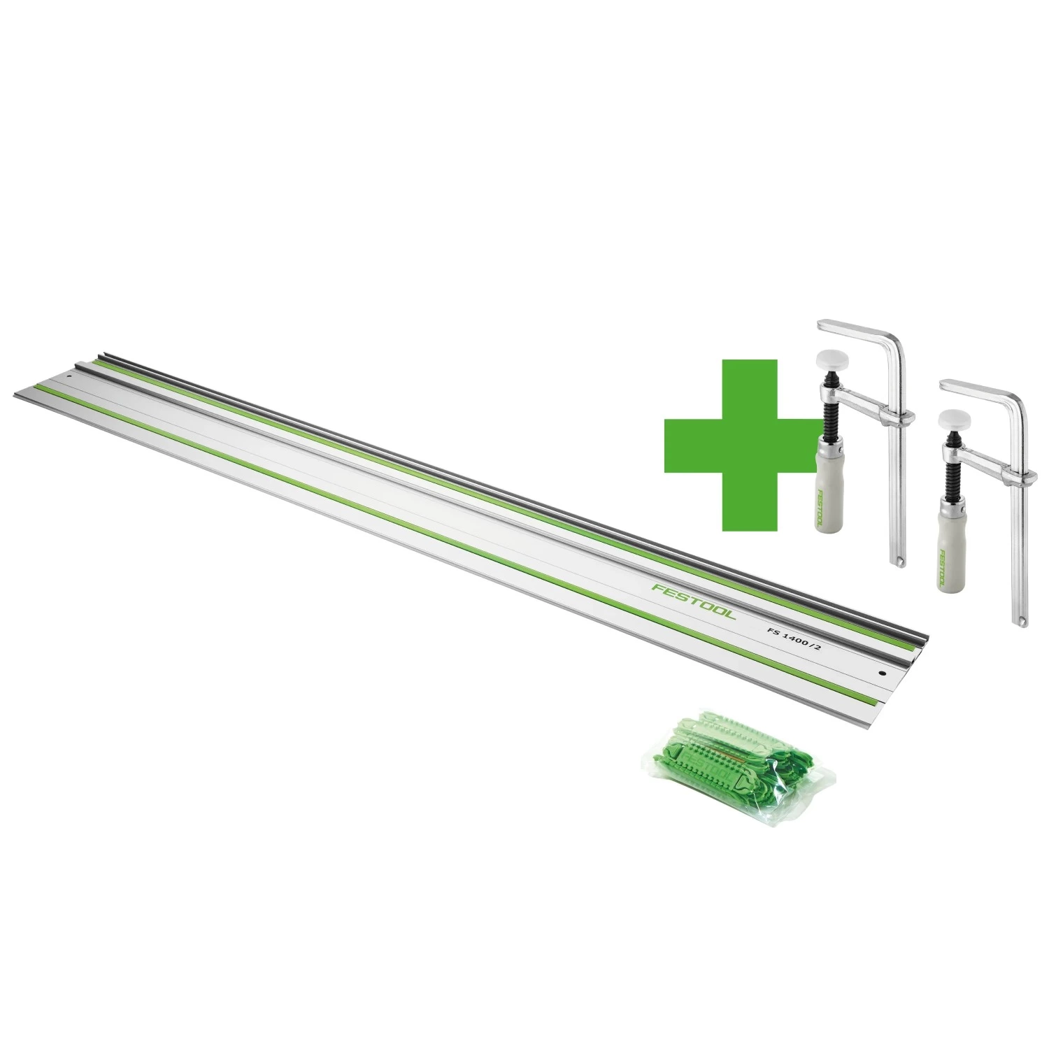 Festool FS 1400/2-KP Rail de guidage - 1400 mm - avec 2x vis FSZ 120-image