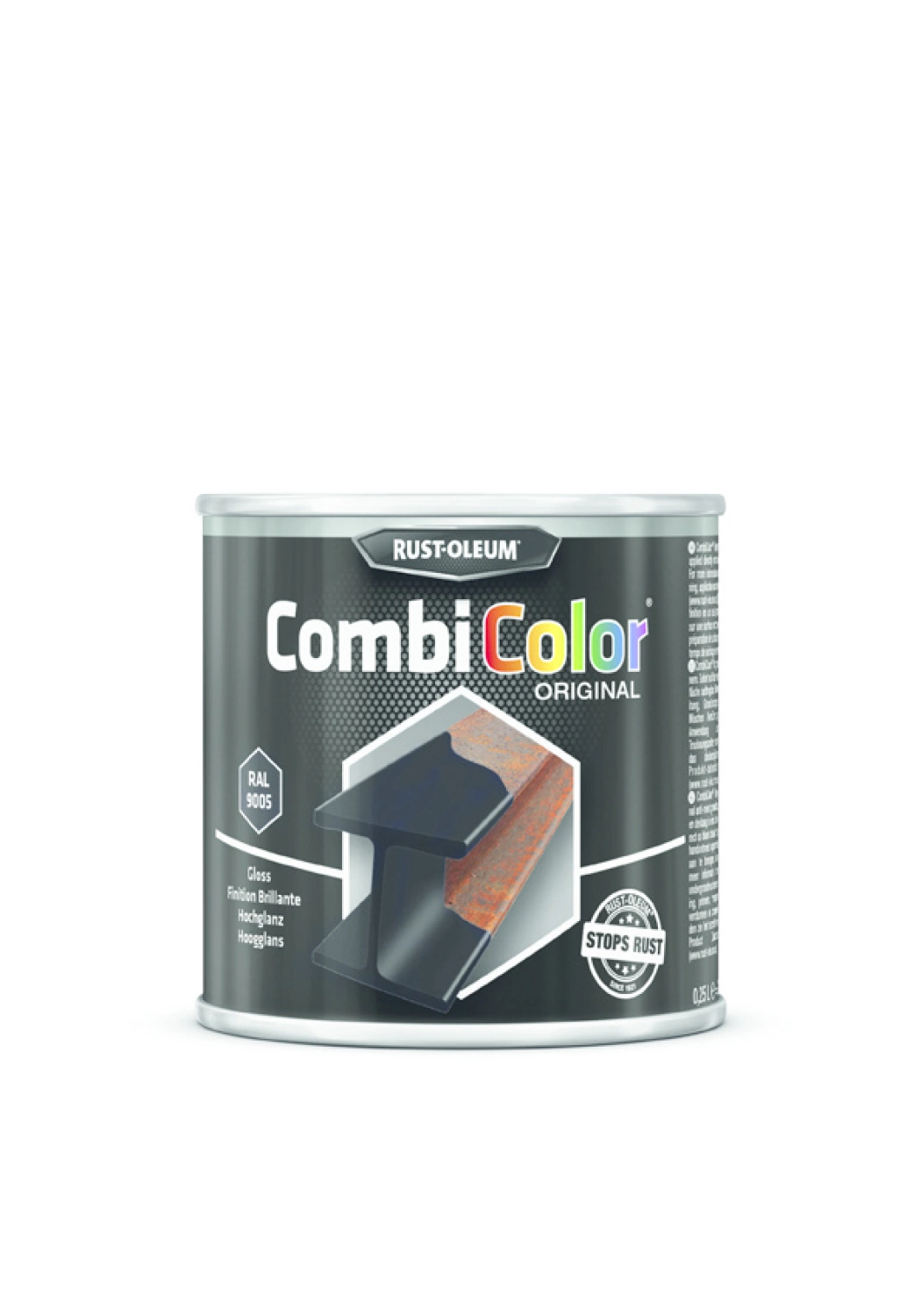 Rust-Oleum Combicolor Hoogglans - RAL 9005 gitzwart - 2,5L-image