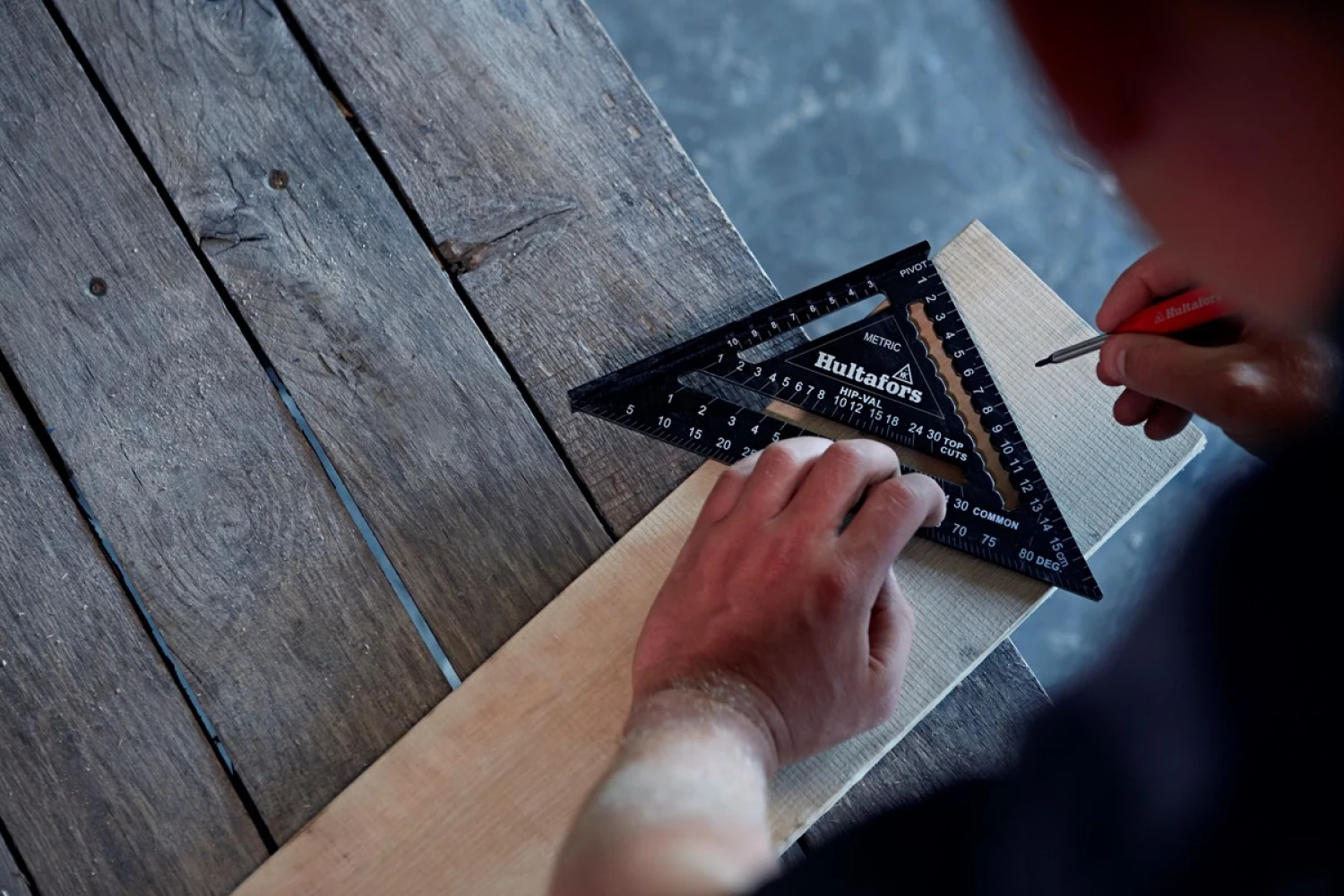 Hultafors MMRS Équerre métrique pour charpente - 18 cm-image