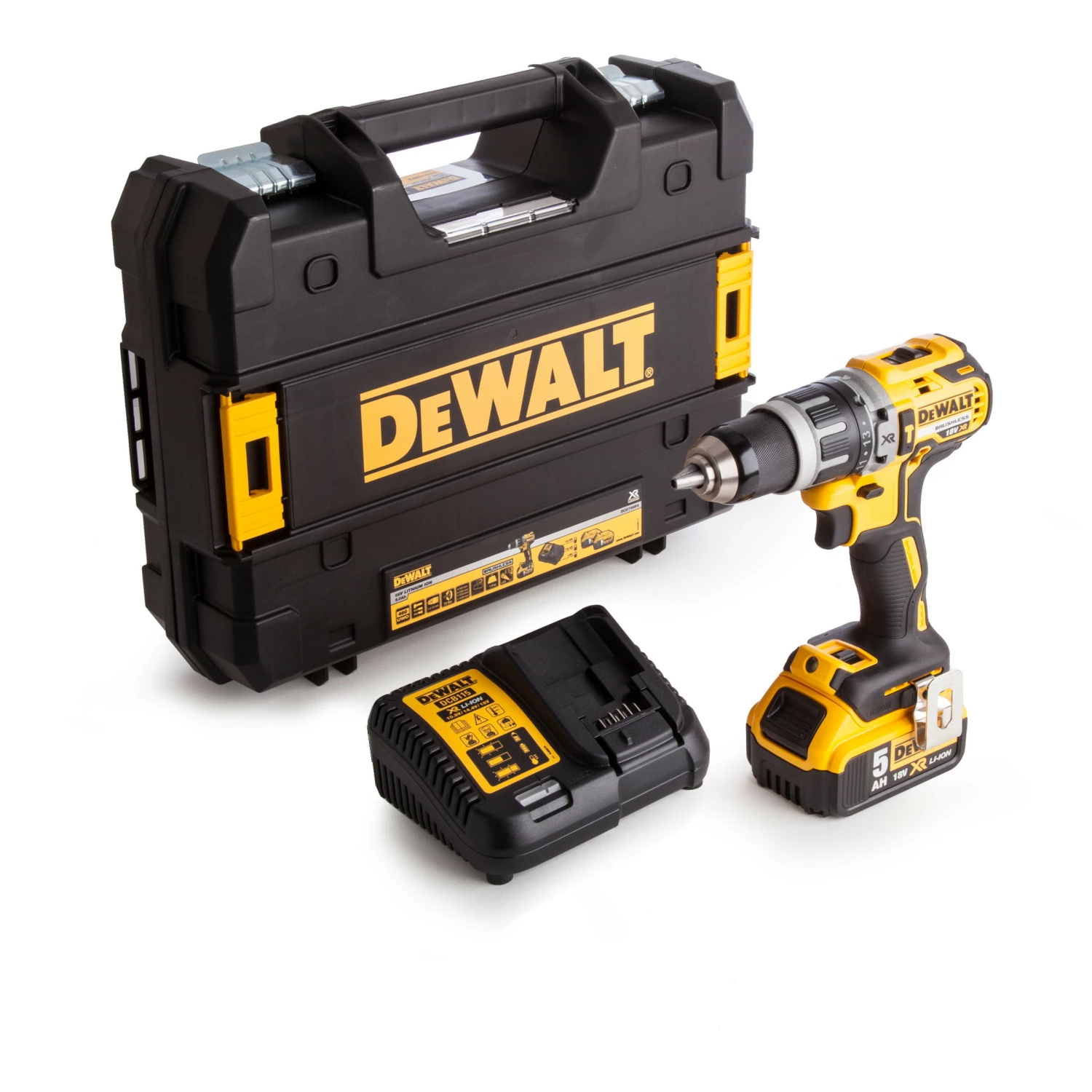 DeWALT DCN796P1 Perceuse visseuse à percussion 18V Li-Ion (1x batterie 5.0Ah) dans coffret - moteur BL-image