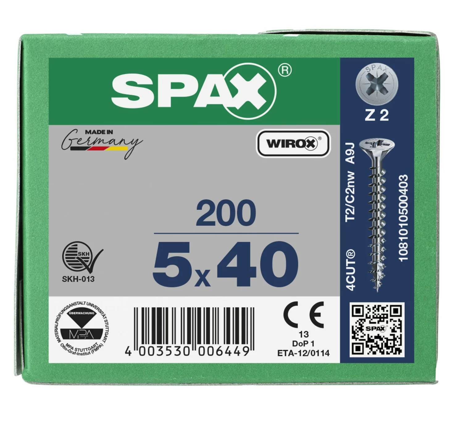 SPAX Universele schroeven verzonken kop - voldraad - Z2 - 5.0x40 mm (200st)-image