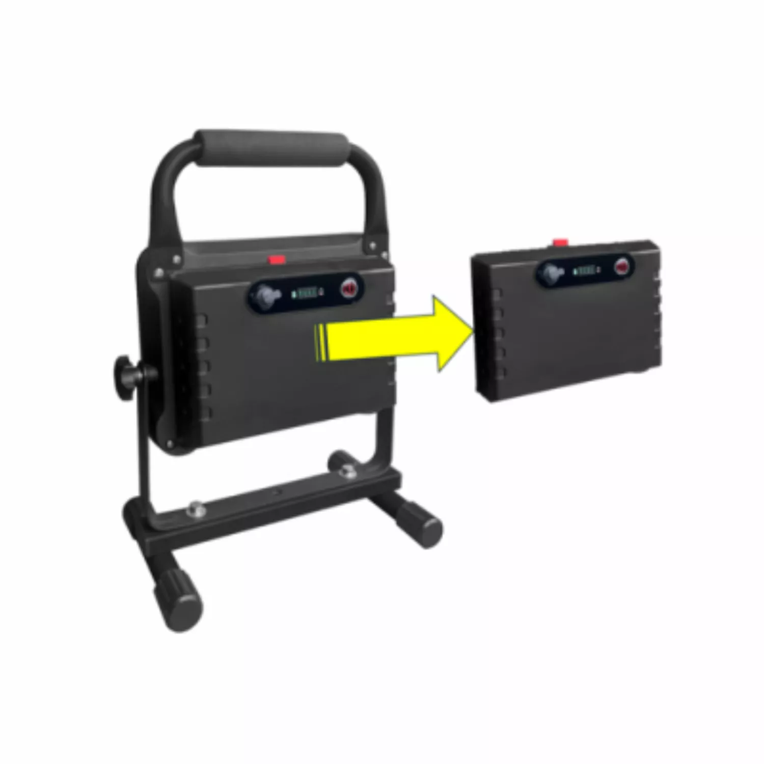 TAB Professional Lighting TAB87130 Li-ion Battery LED Construction/Worklight - 30W -750-3000 Lm - IP54-image