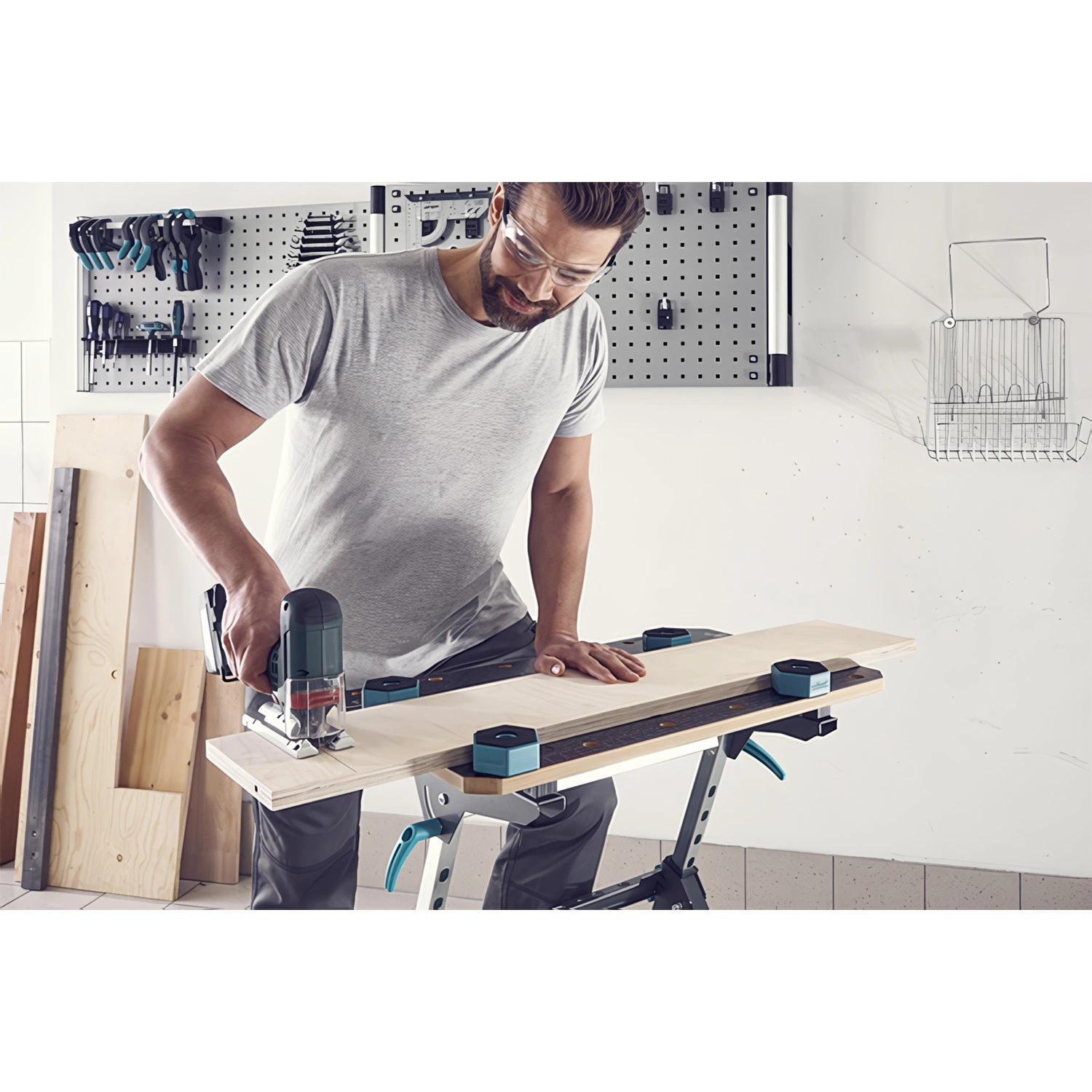 Wolfcraft 6892000 Multifunctionele Werkstuksteunen voor werkbank - 4st-image