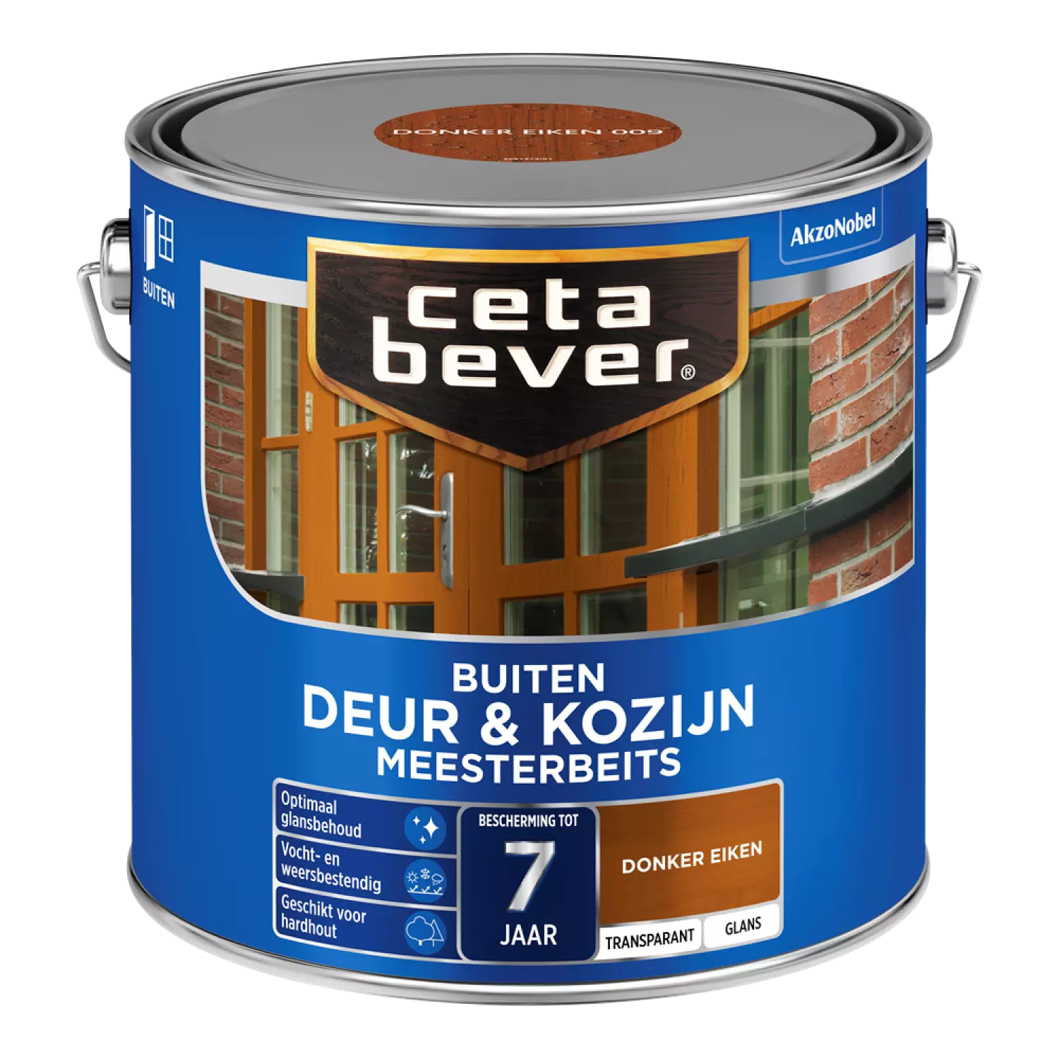 Cetabever Meesterbeits Deur & Kozijn Transparant Glans - Donker Eiken - 2,5L-image