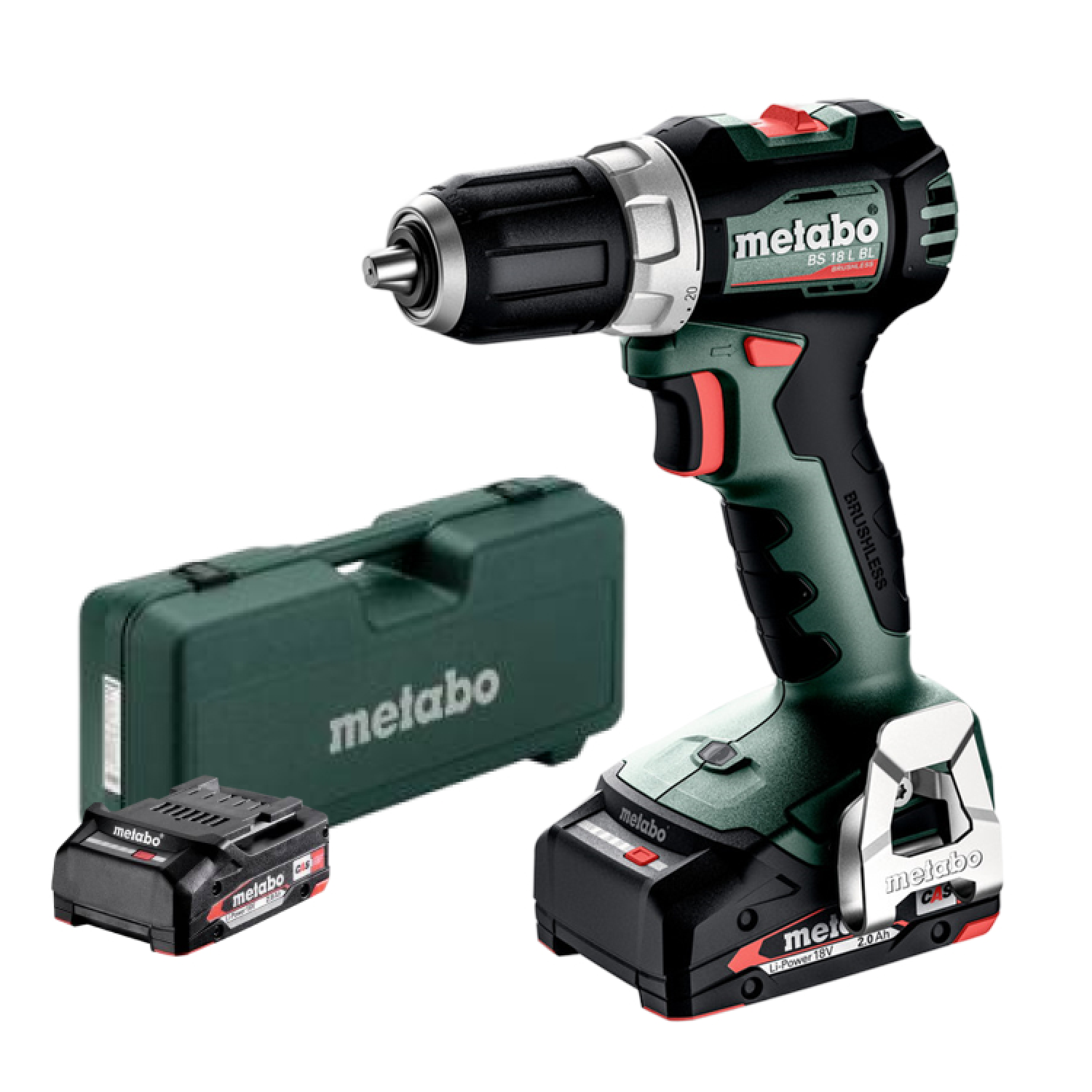 Metabo BS 18 L BL 18V Li-ion visseuse/perceuse sans fil (2x 4.0Ah batteries) dans MetaBox - 65Nm-image